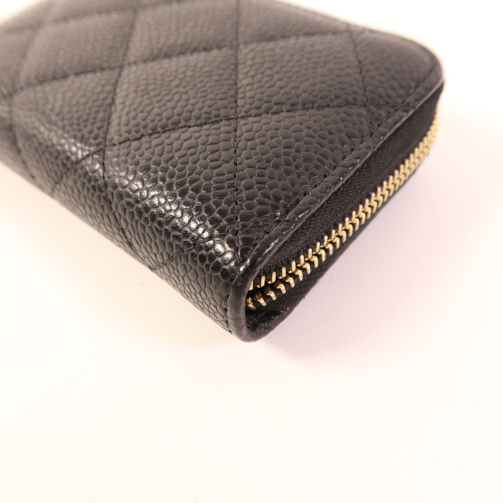 CHANEL 牛皮皮革Card/Coin Purse金扣零錢包/卡片套