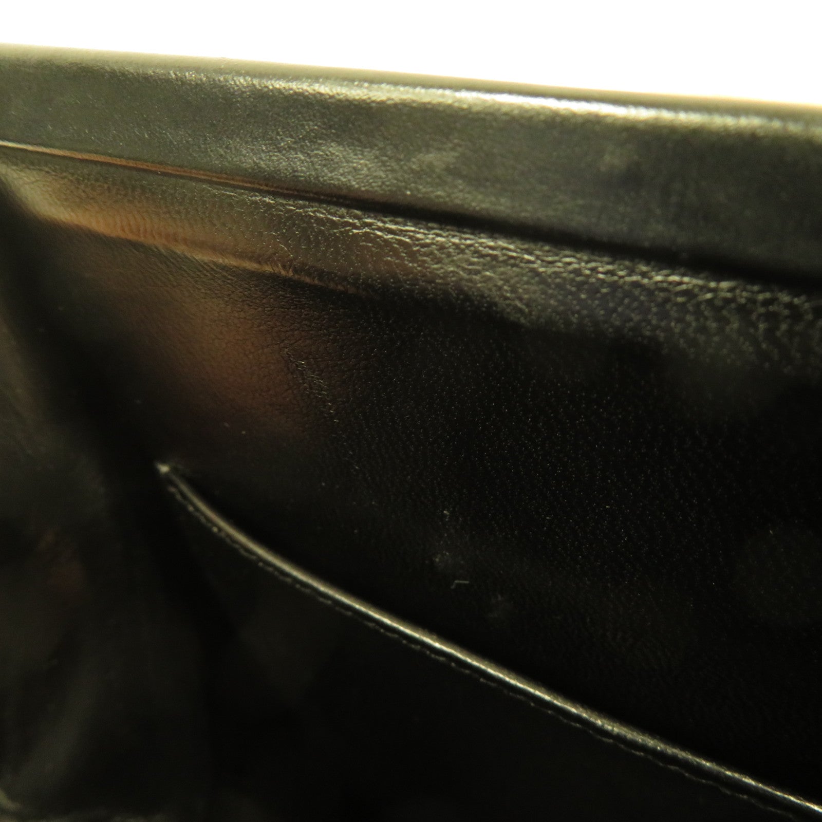 HERMES Box Calf皮革Shoulder Bag金扣肩背袋黑色