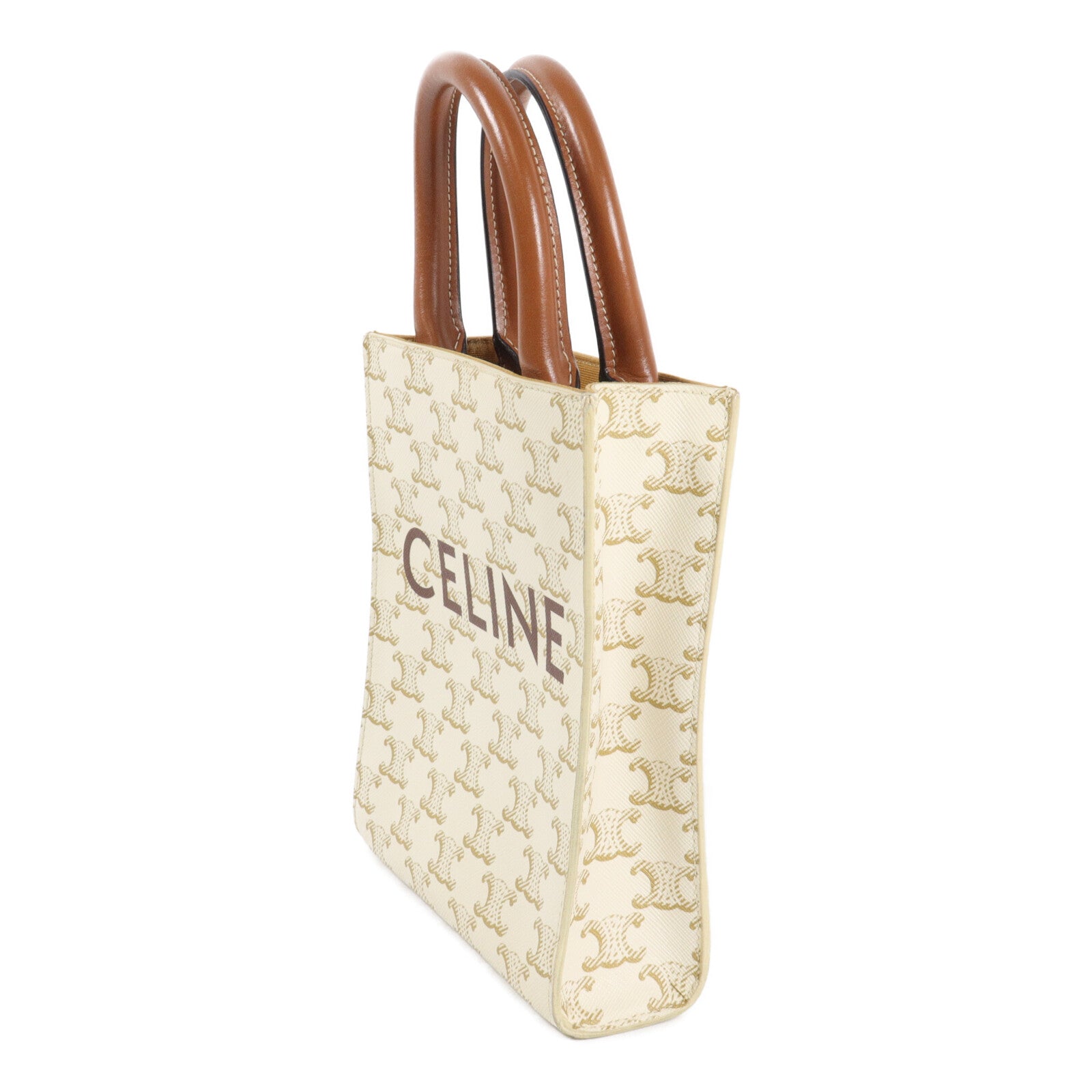 CELINE 塗層帆布Mini Vertical Cabas手挽肩背兩用袋