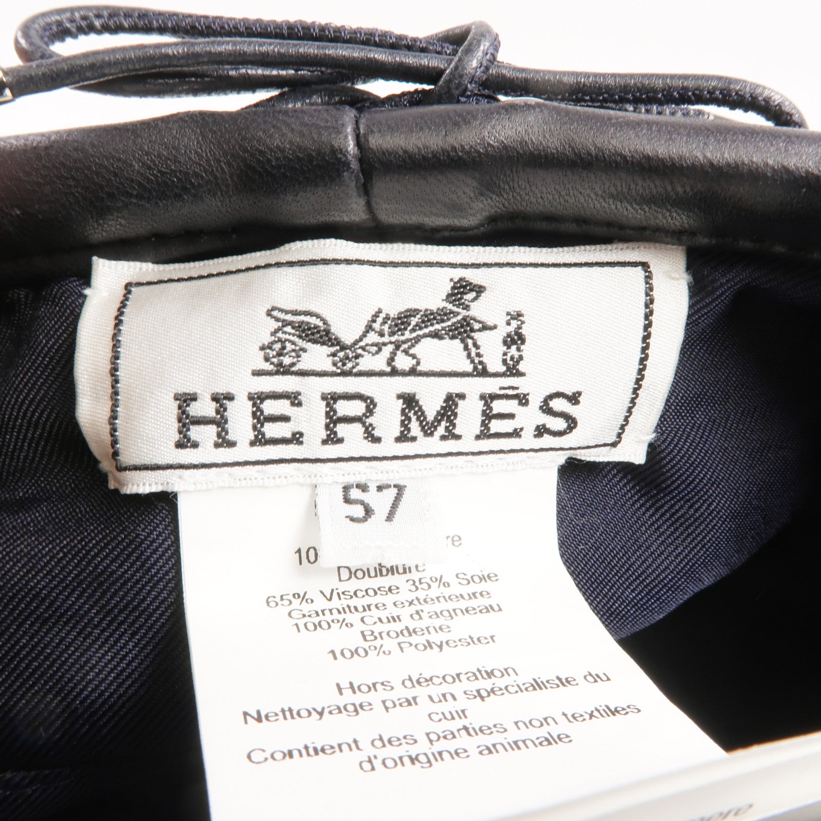 HERMES Cashmere Beret Hat帽子