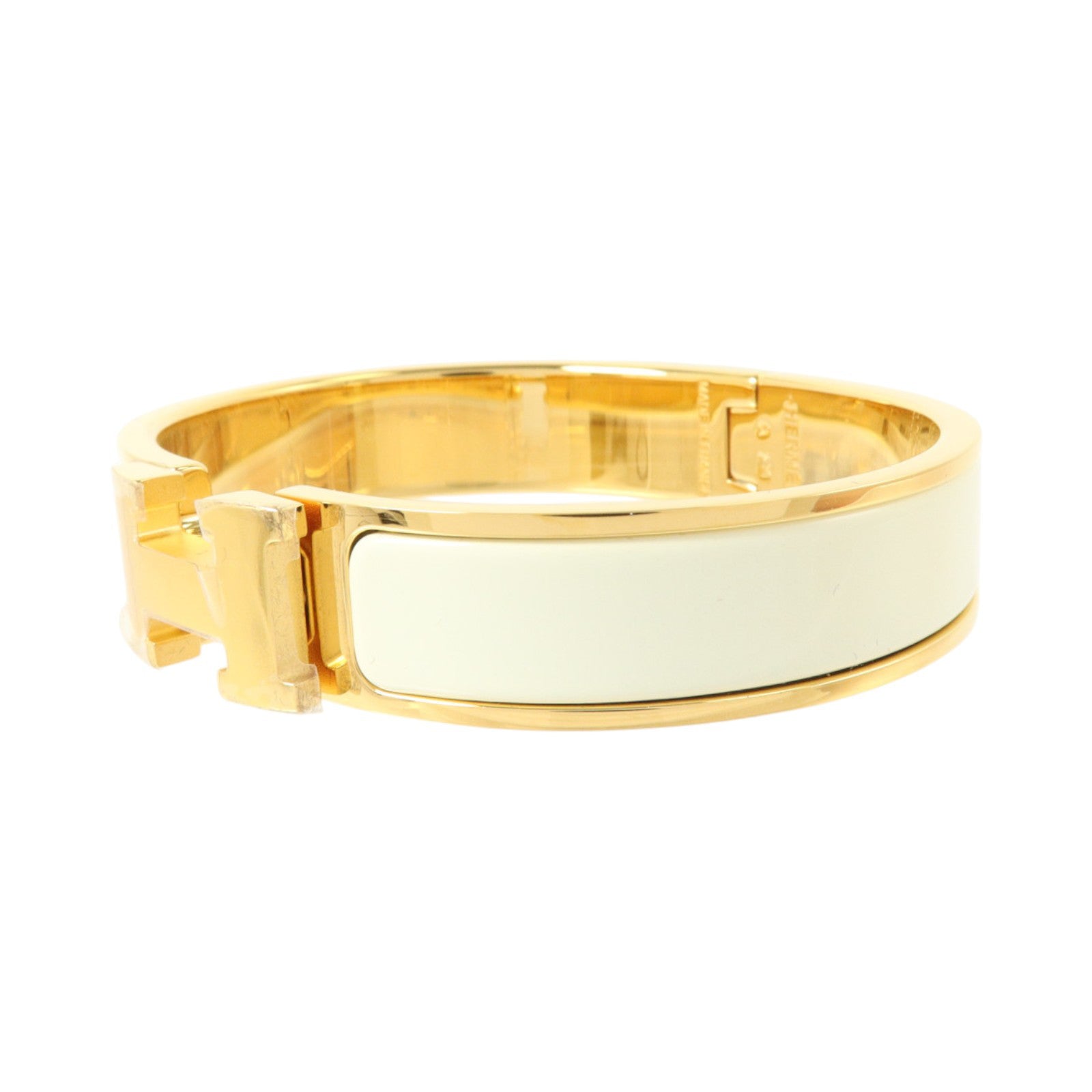 HERMES 金屬/琺瑯Clic H Bracelet金扣手鏈