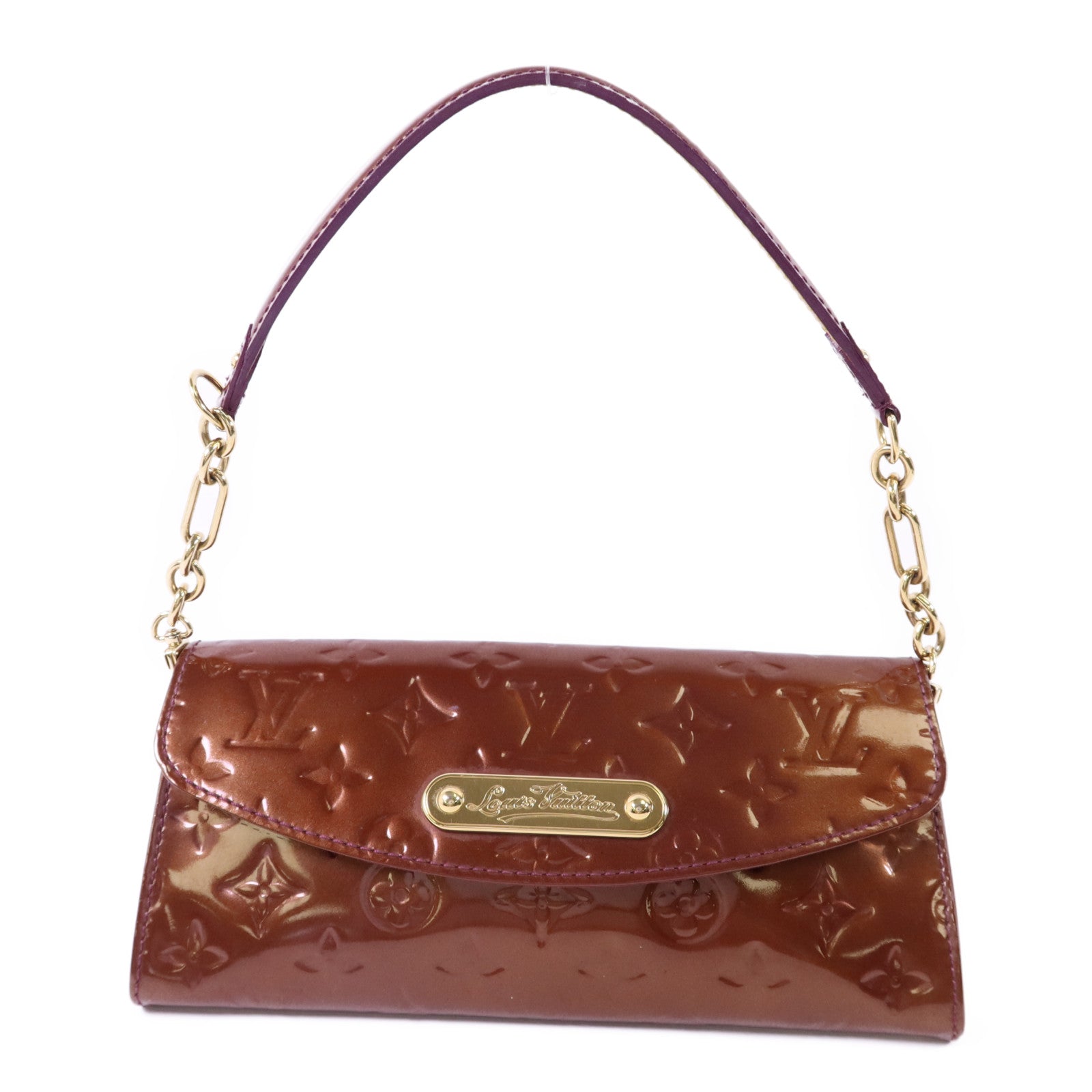 LOUIS VUITTON Vernis Sunset Boulevard金扣肩背袋