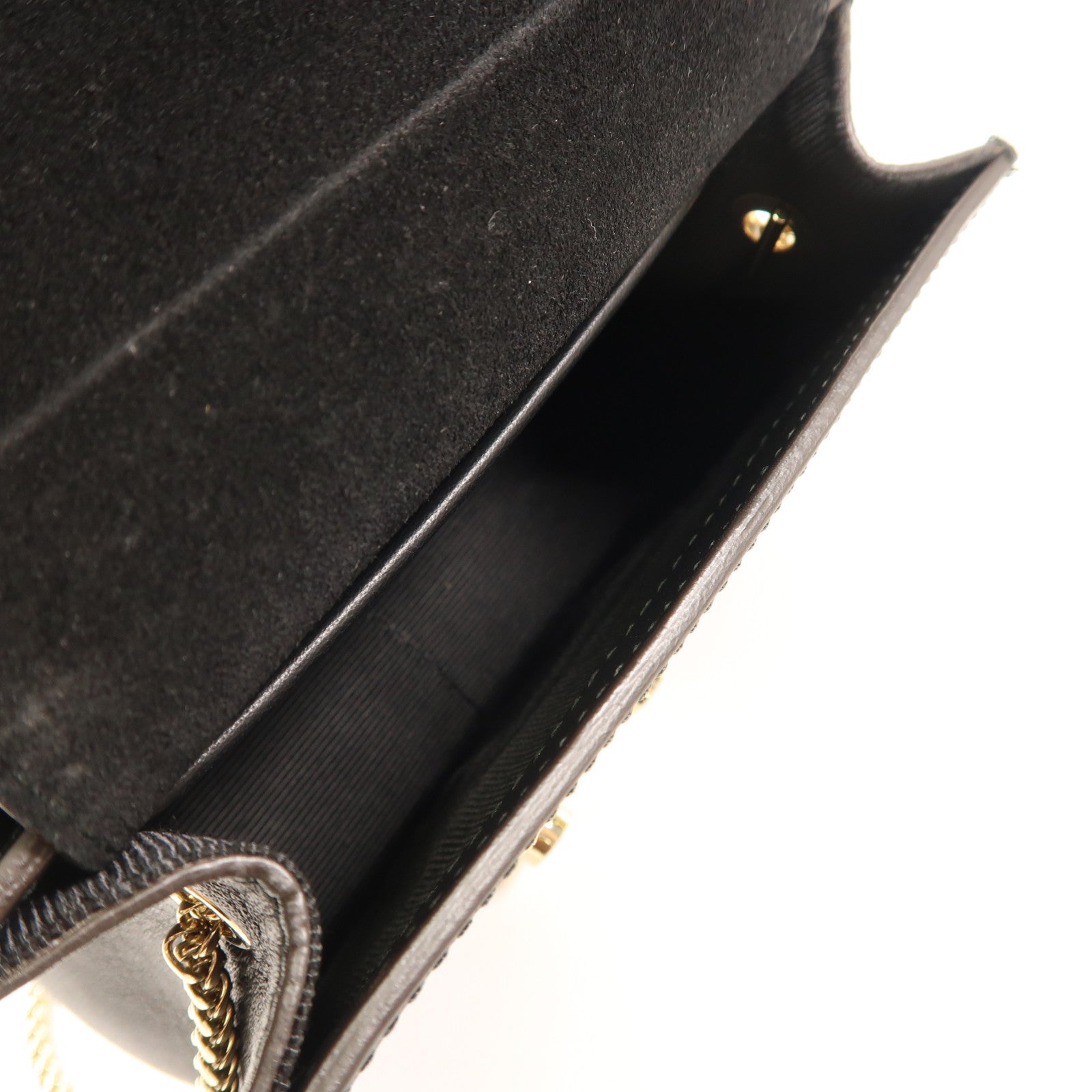 Furla 牛皮皮革Chain Shoulder金扣鏈帶肩背袋