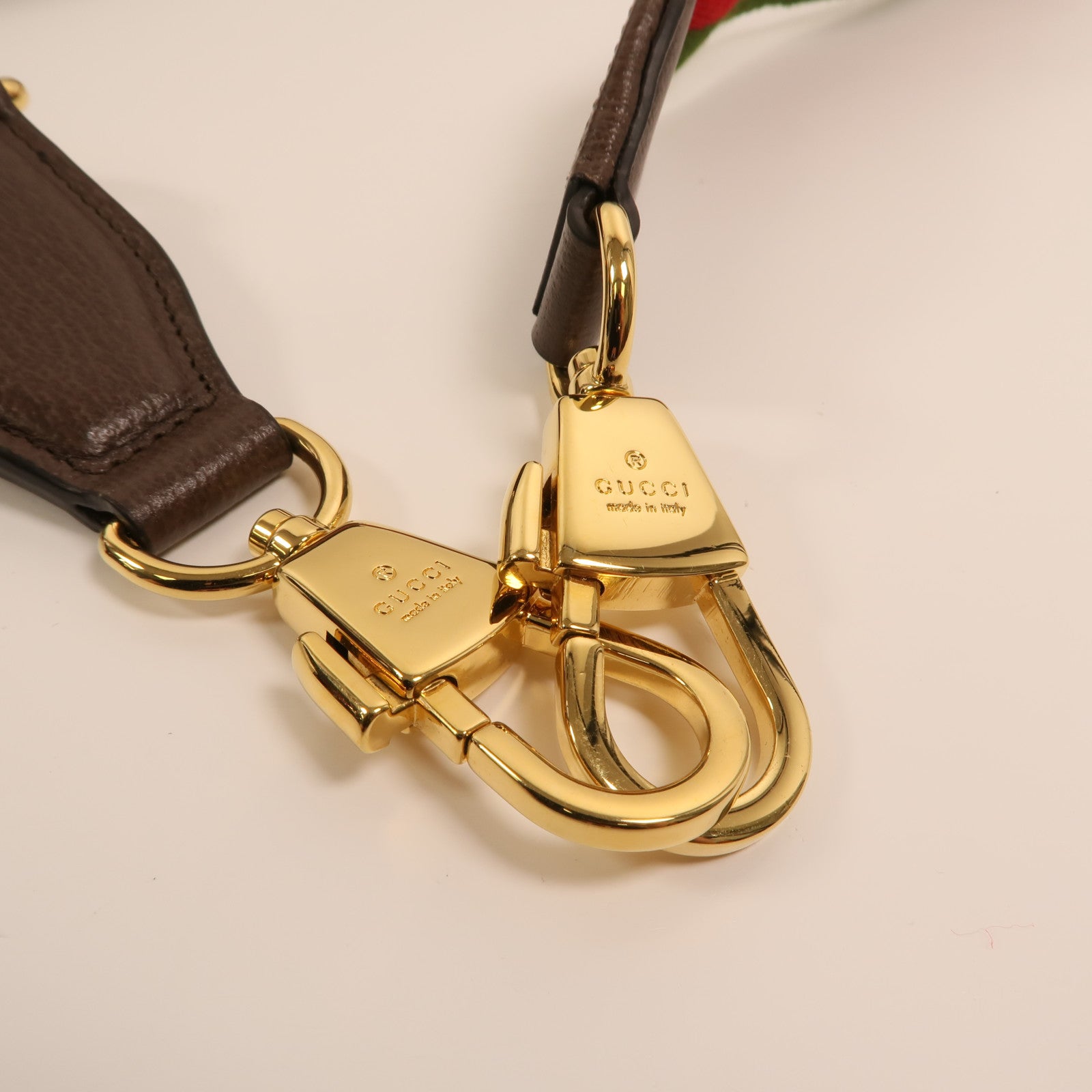 GUCCI 帆布Jumbo GG Mini金扣肩背袋
