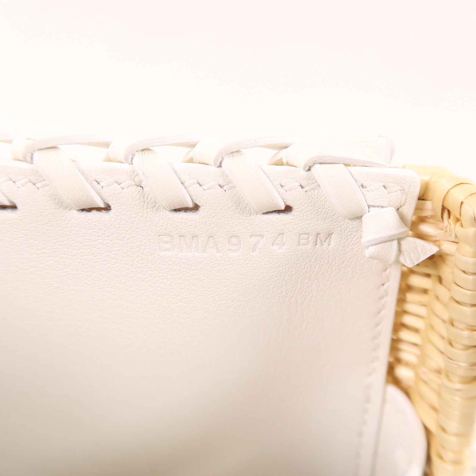 HERMES Wicker/Swift皮革Kelly Picnic Mini銀扣手挽肩背兩用袋White/Beige