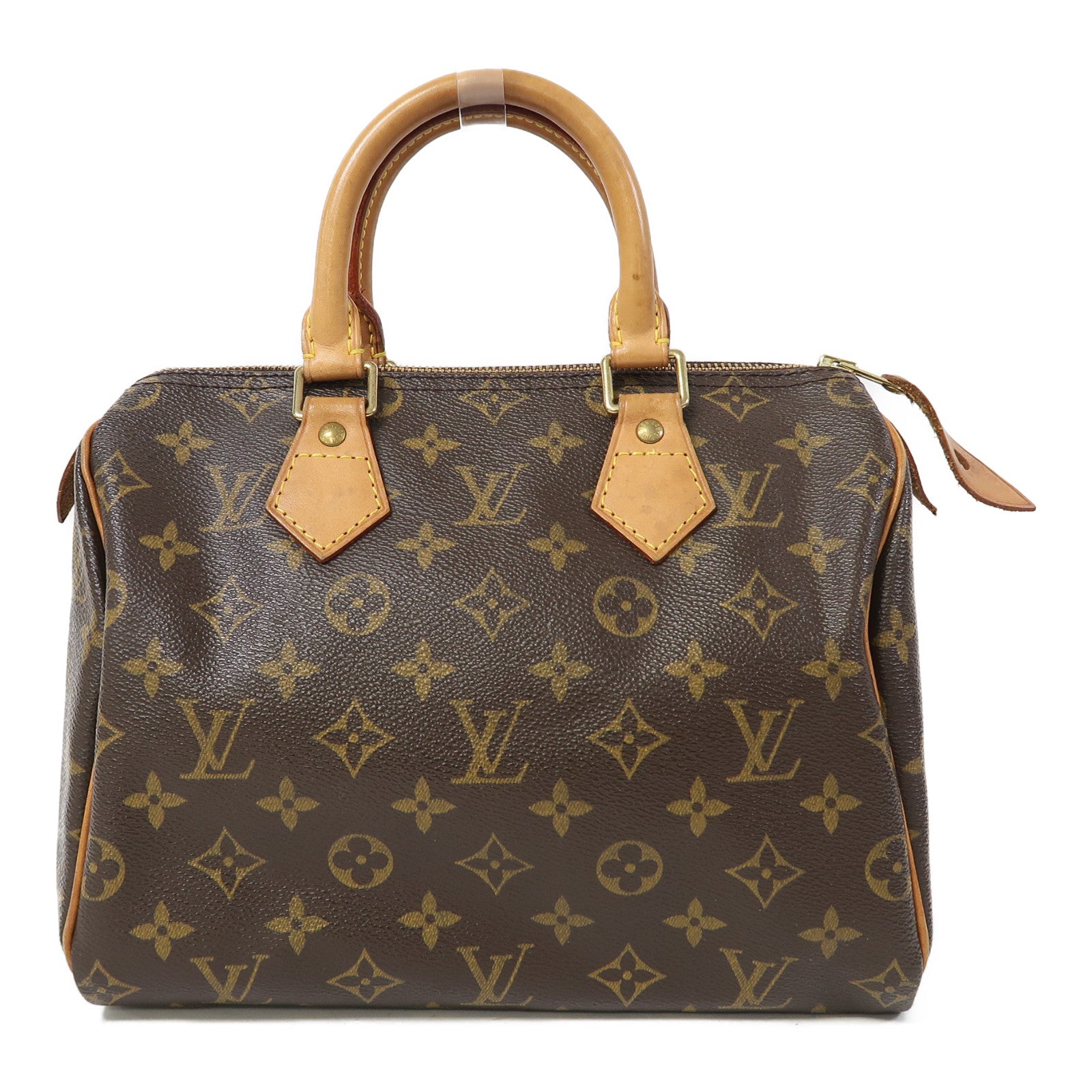 LOUIS VUITTON Monogram Speedy 25金扣手挽袋啡色