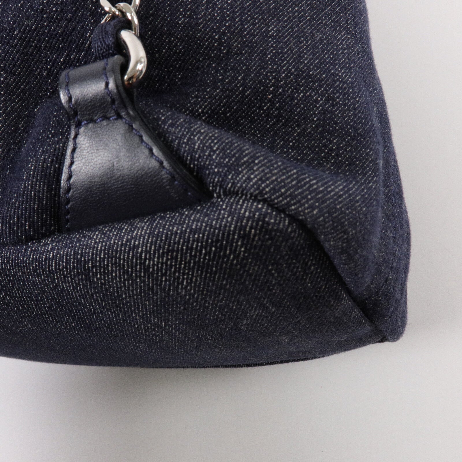 CHANEL 帆布Deauville Backpack鏈帶背包