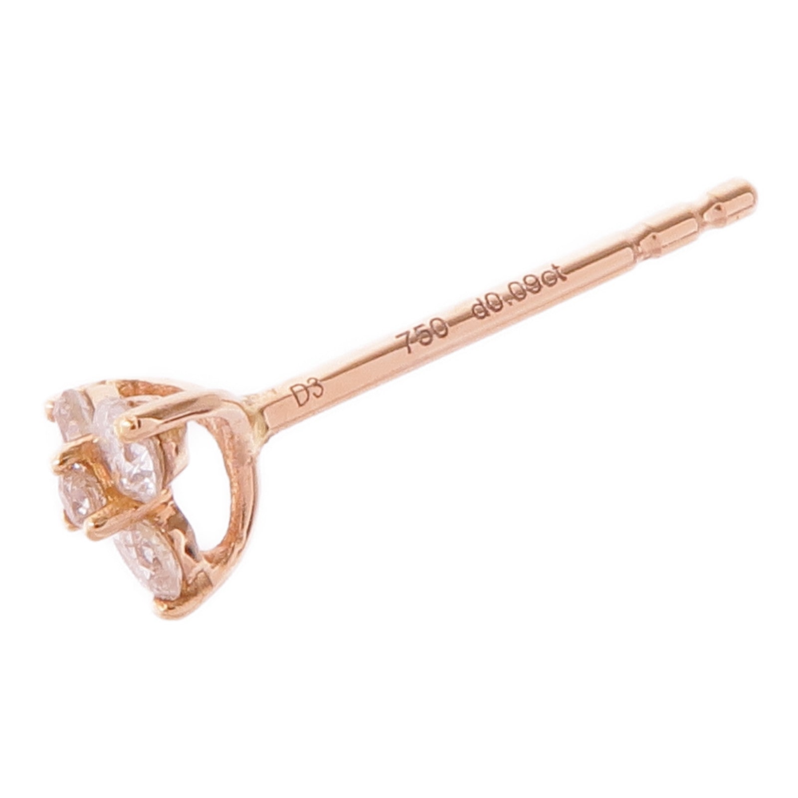 JEWELRY 18K玫瑰金Diamond Earrings鑽石耳環
