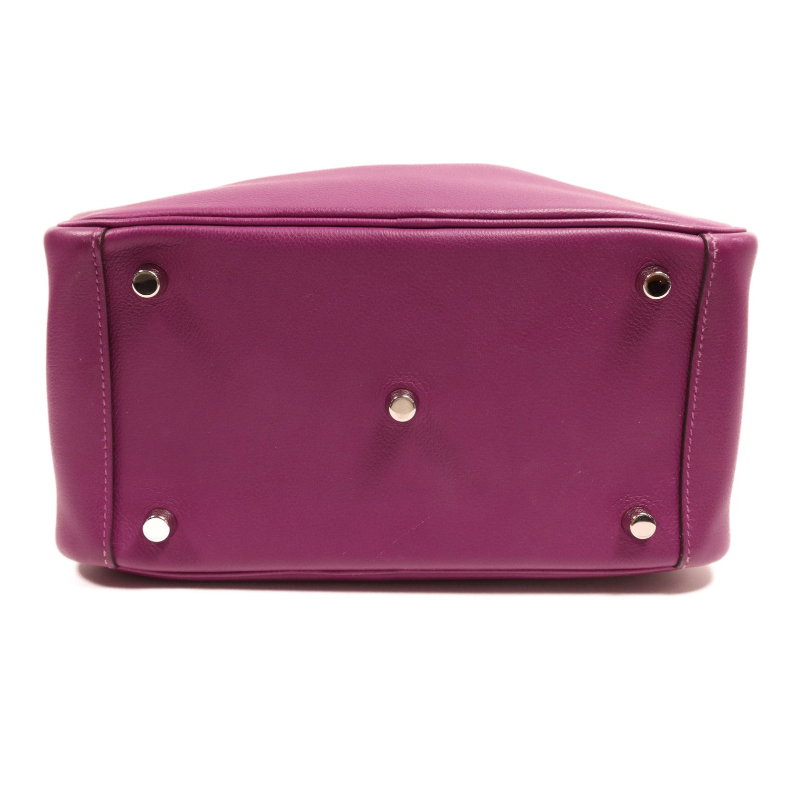 HERMES Evercolor皮革Lindy 26銀扣手挽肩背兩用袋Anemone