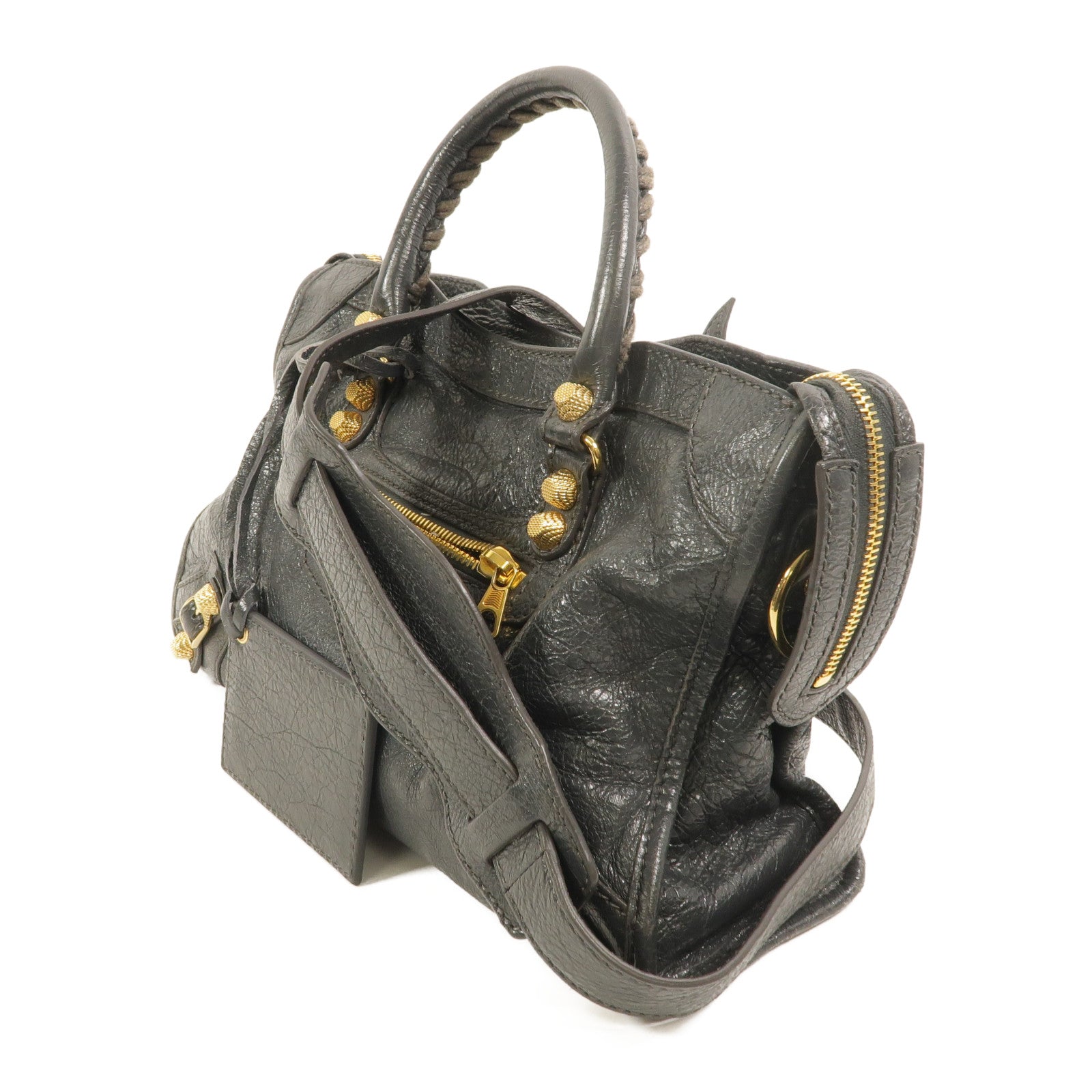 BALENCIAGA 羊皮皮革Giant New City手挽肩背兩用袋