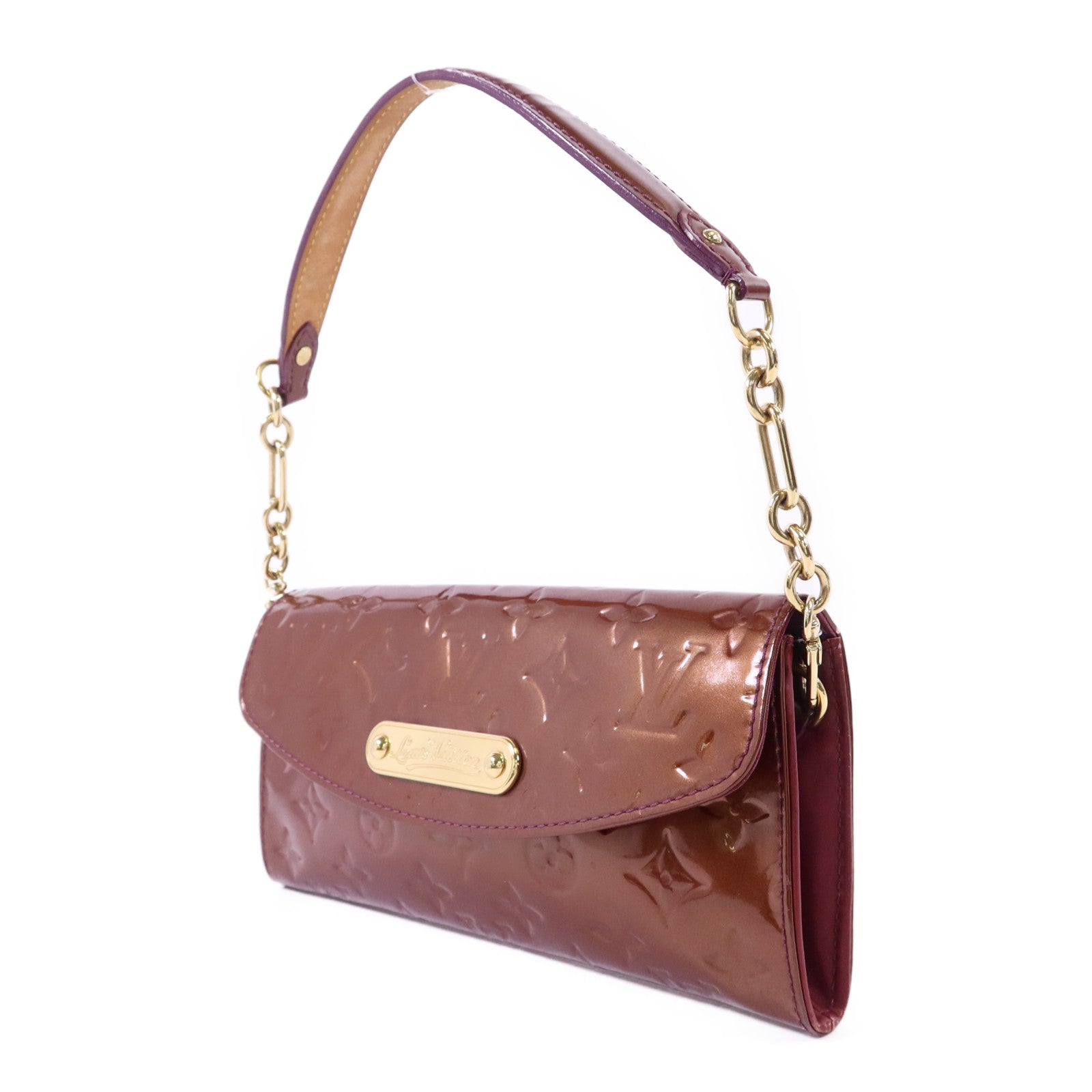 LOUIS VUITTON Vernis Sunset Boulevard金扣肩背袋