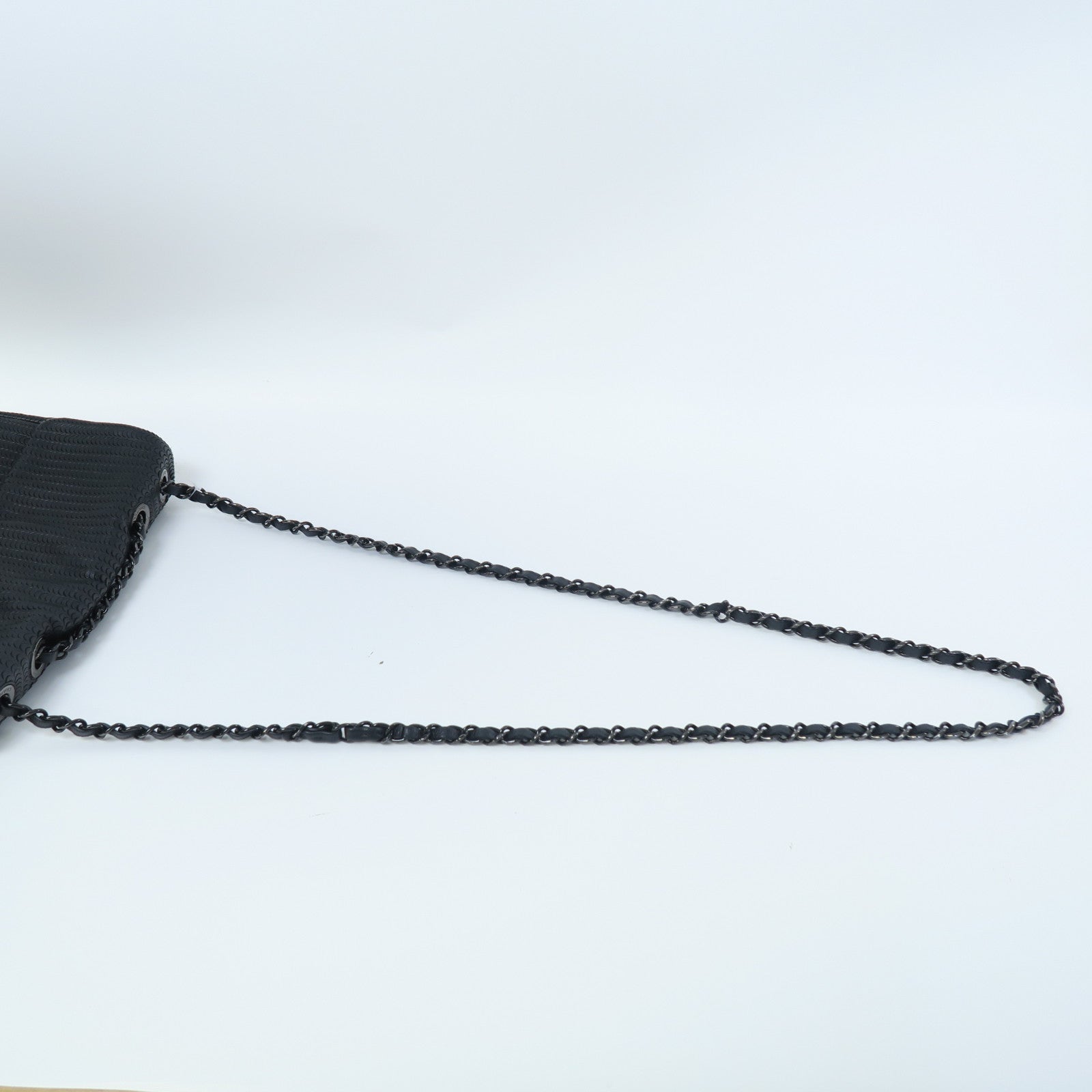 CHANEL 牛皮皮革Shoulder Bag鏈帶肩背袋黑色