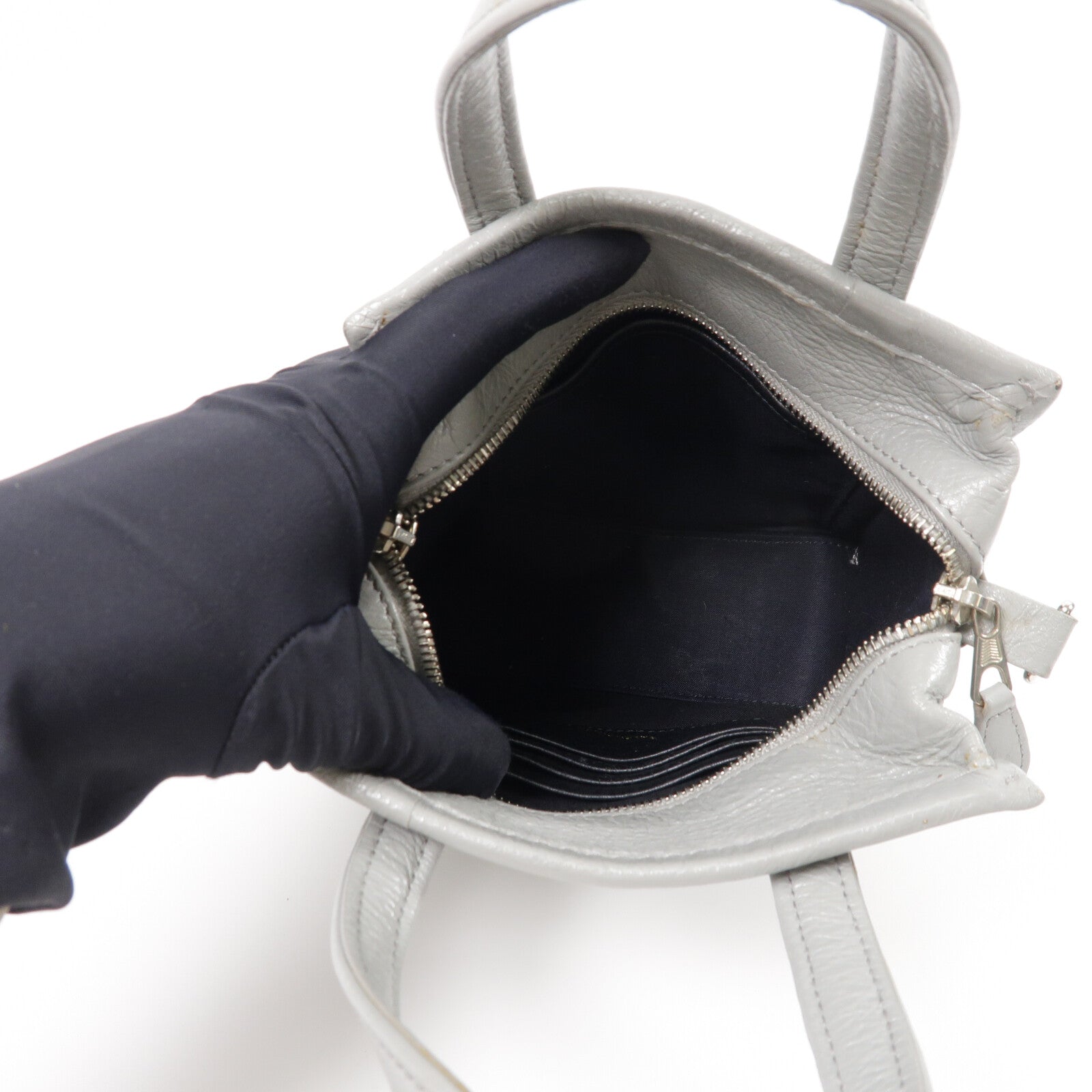 BALENCIAGA 牛皮皮革Bazaar Shopper XXS手挽肩背兩用袋