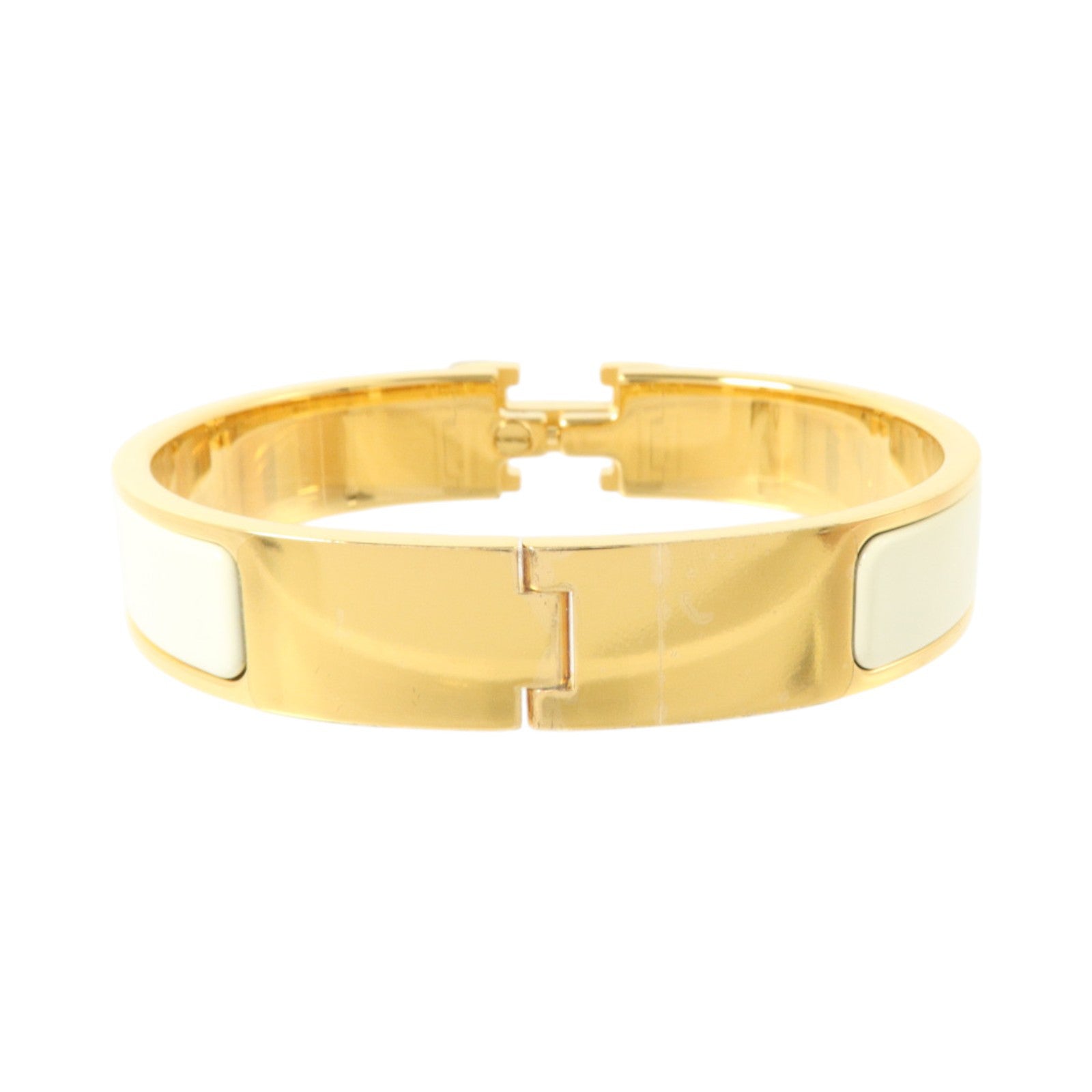 HERMES 金屬/琺瑯Clic H Bracelet金扣手鏈