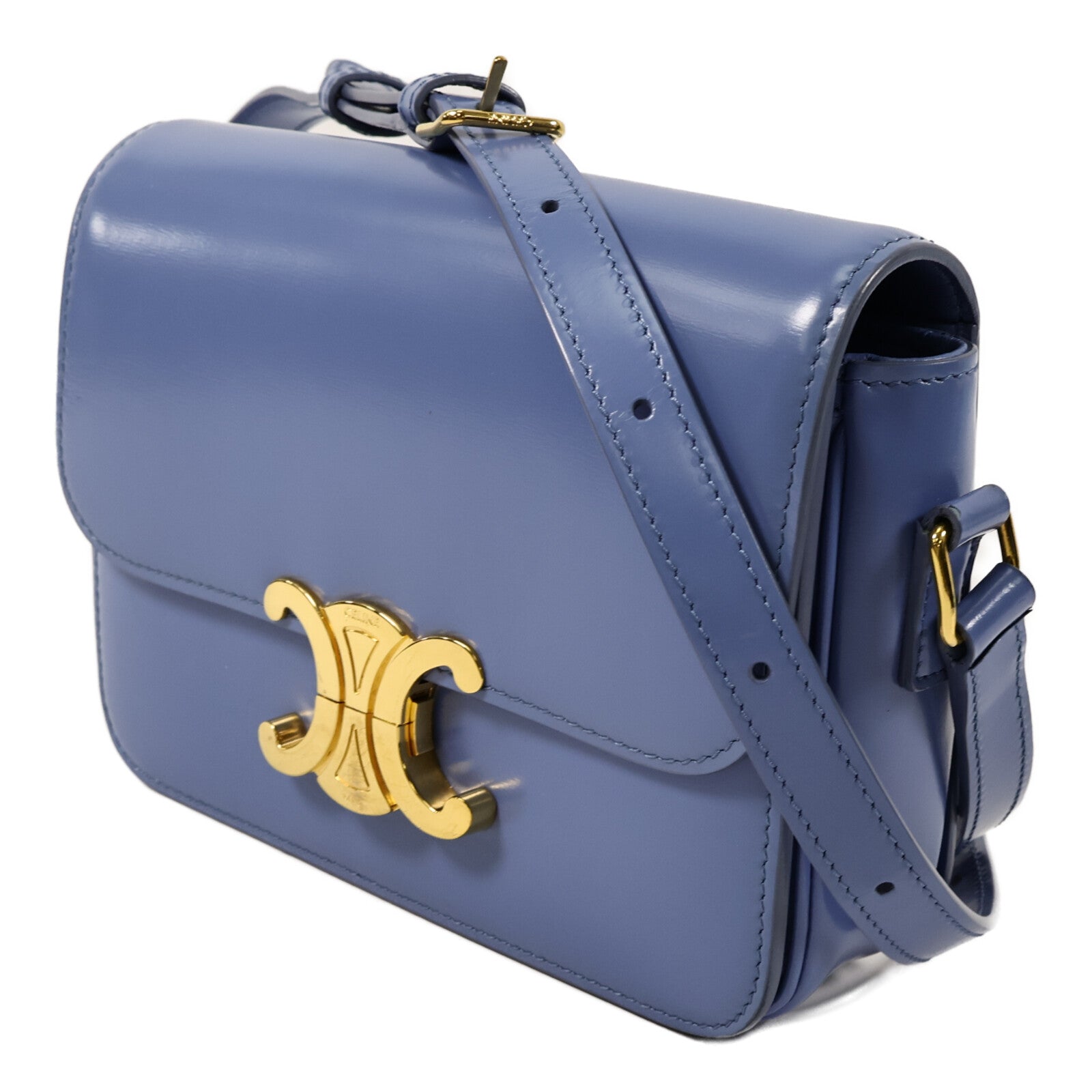 CELINE 牛皮皮革Teen Triomphe肩背袋