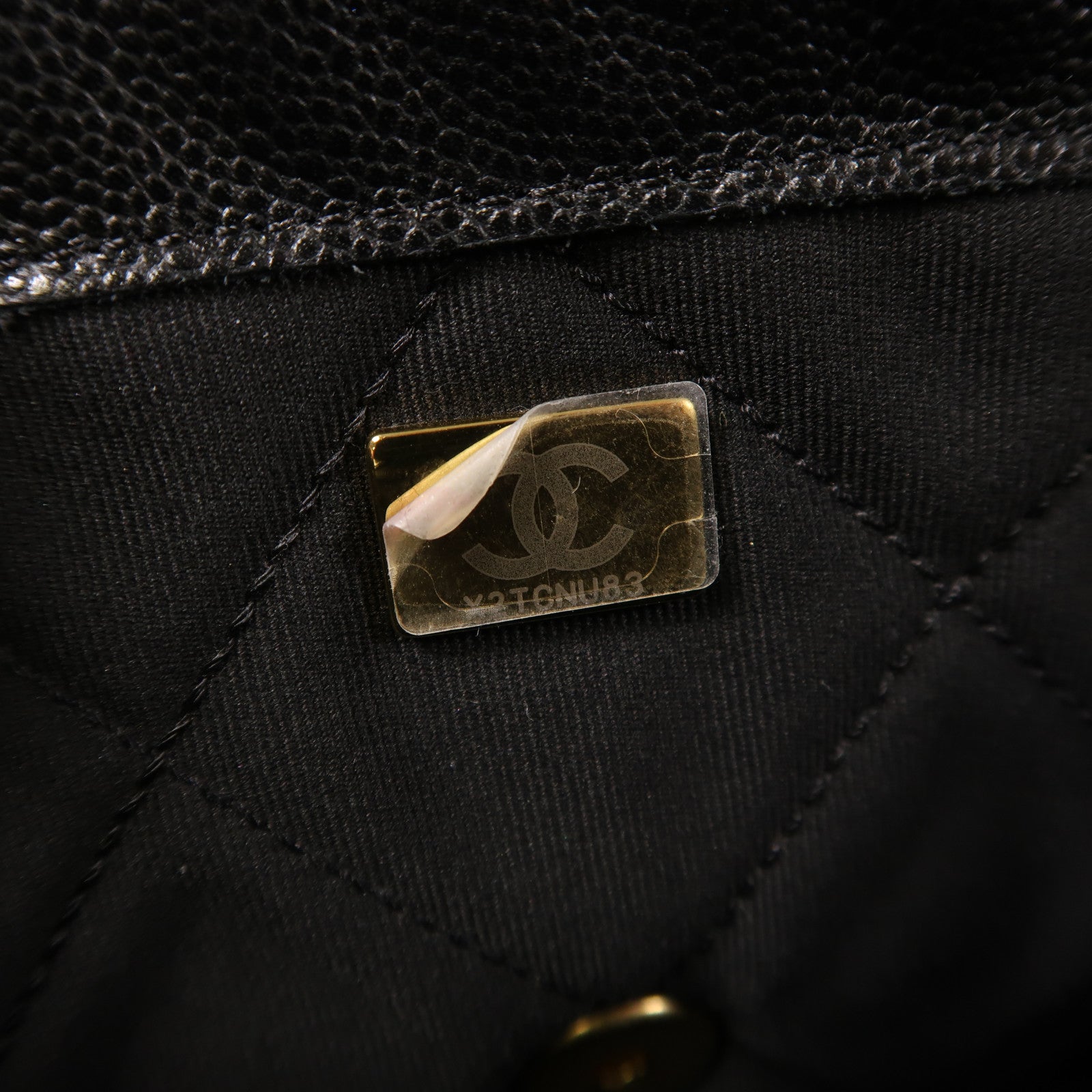 CHANEL 牛皮皮革Chain Shoulder金扣鏈帶肩背袋