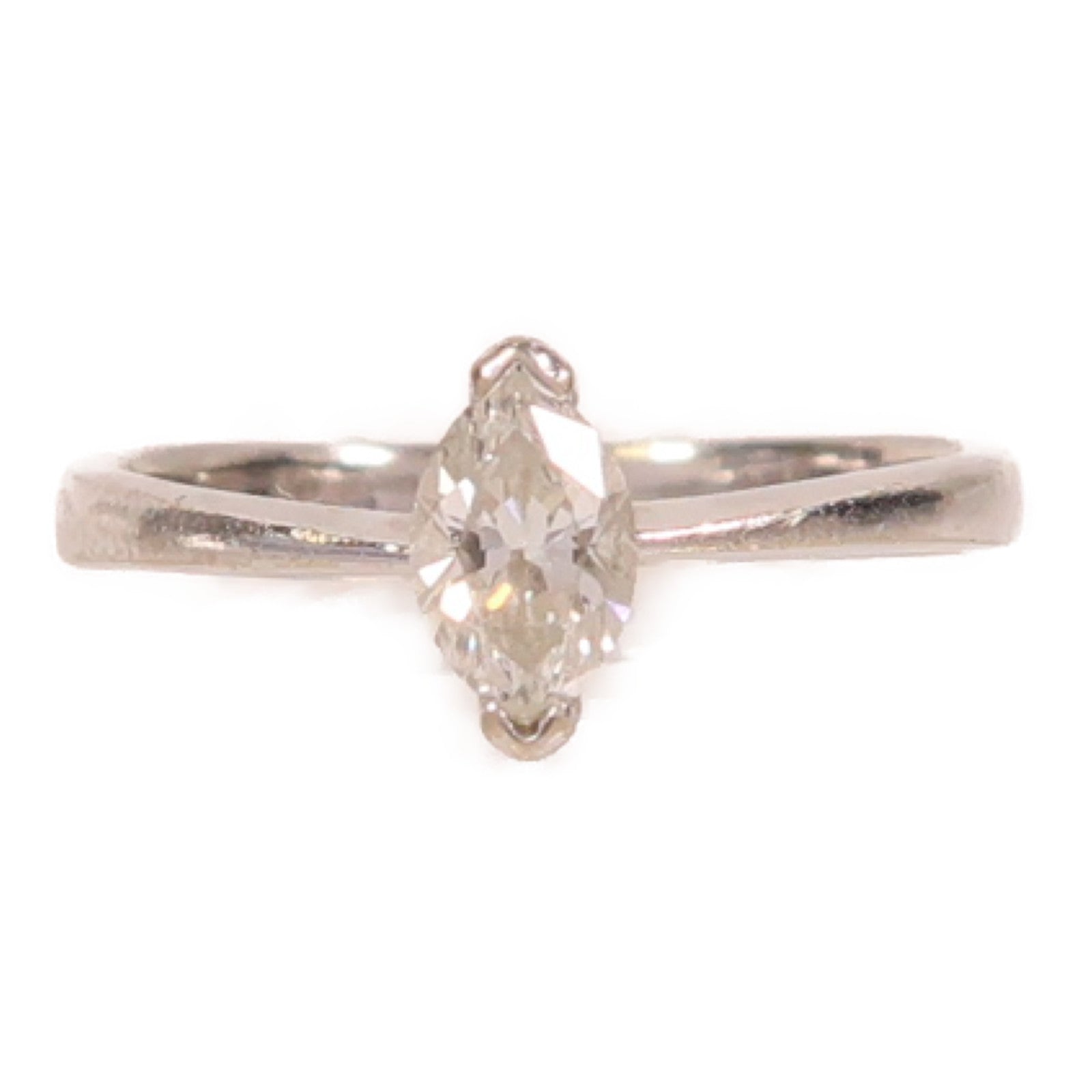 JEWELRY 18K白金Diamond1.9g 0.30ct鑽石戒指US#4