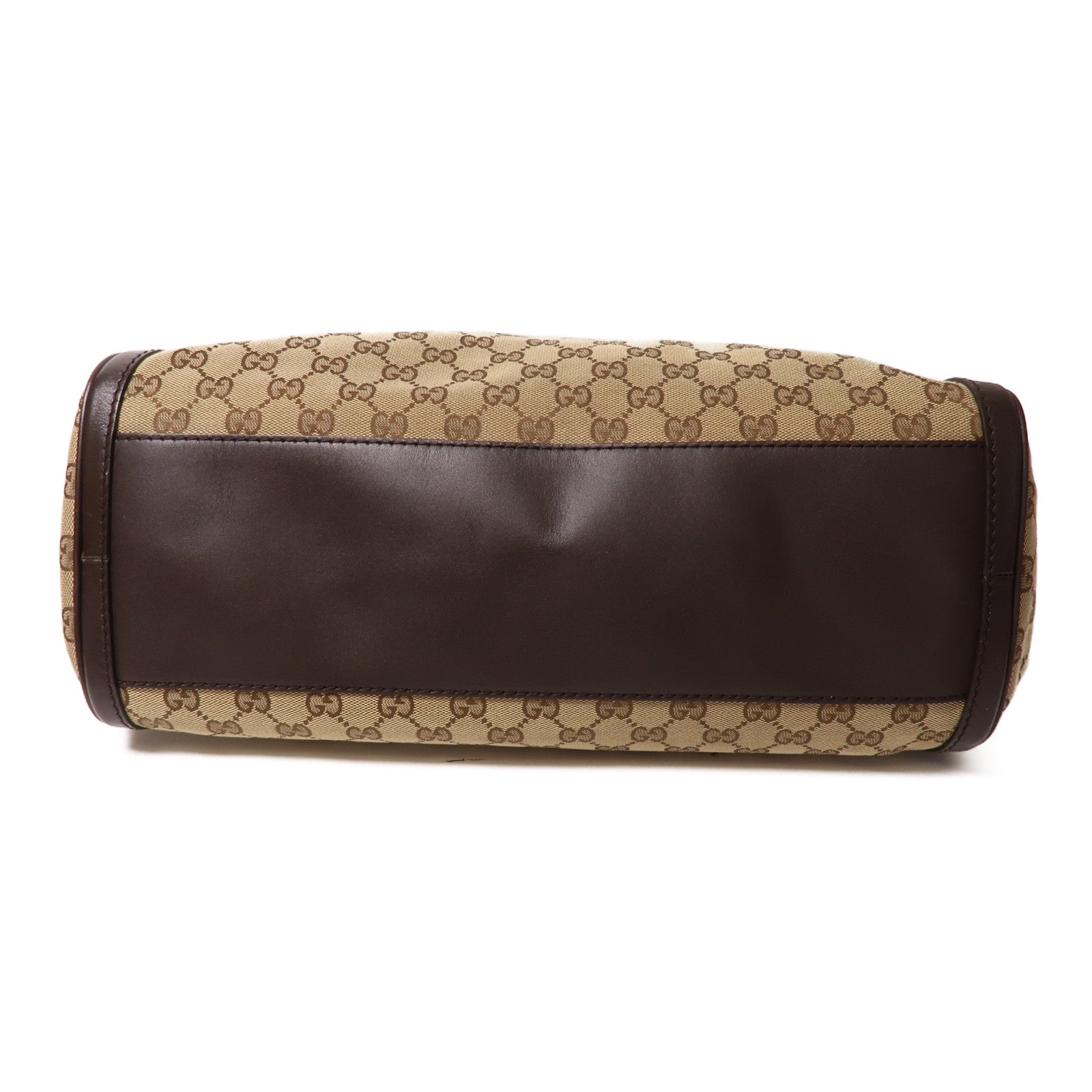 GUCCI 帆布Shoulder Bag金扣肩背袋啡色