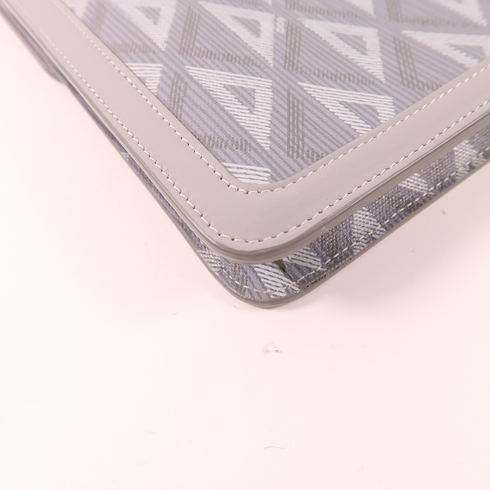 Dior CD SHW Hit The Road Clutch Bag Coated Canvas Grey