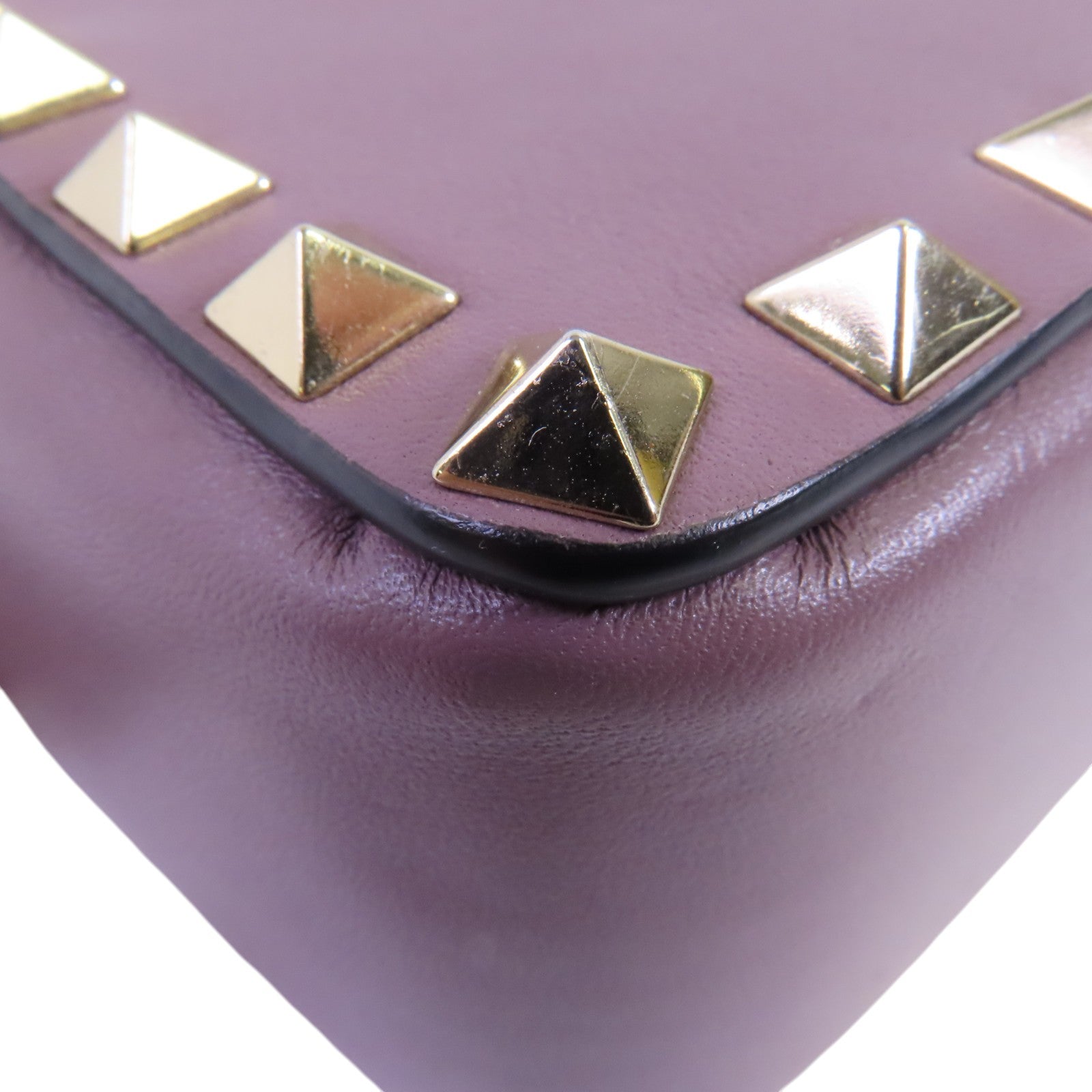 Valentino 牛皮皮革Rockstud Shoulder Bag金扣肩背袋