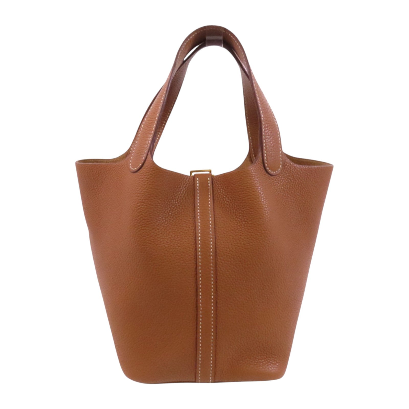 HERMES 【激減優惠】Clemence皮革Picotin PM金扣手挽袋