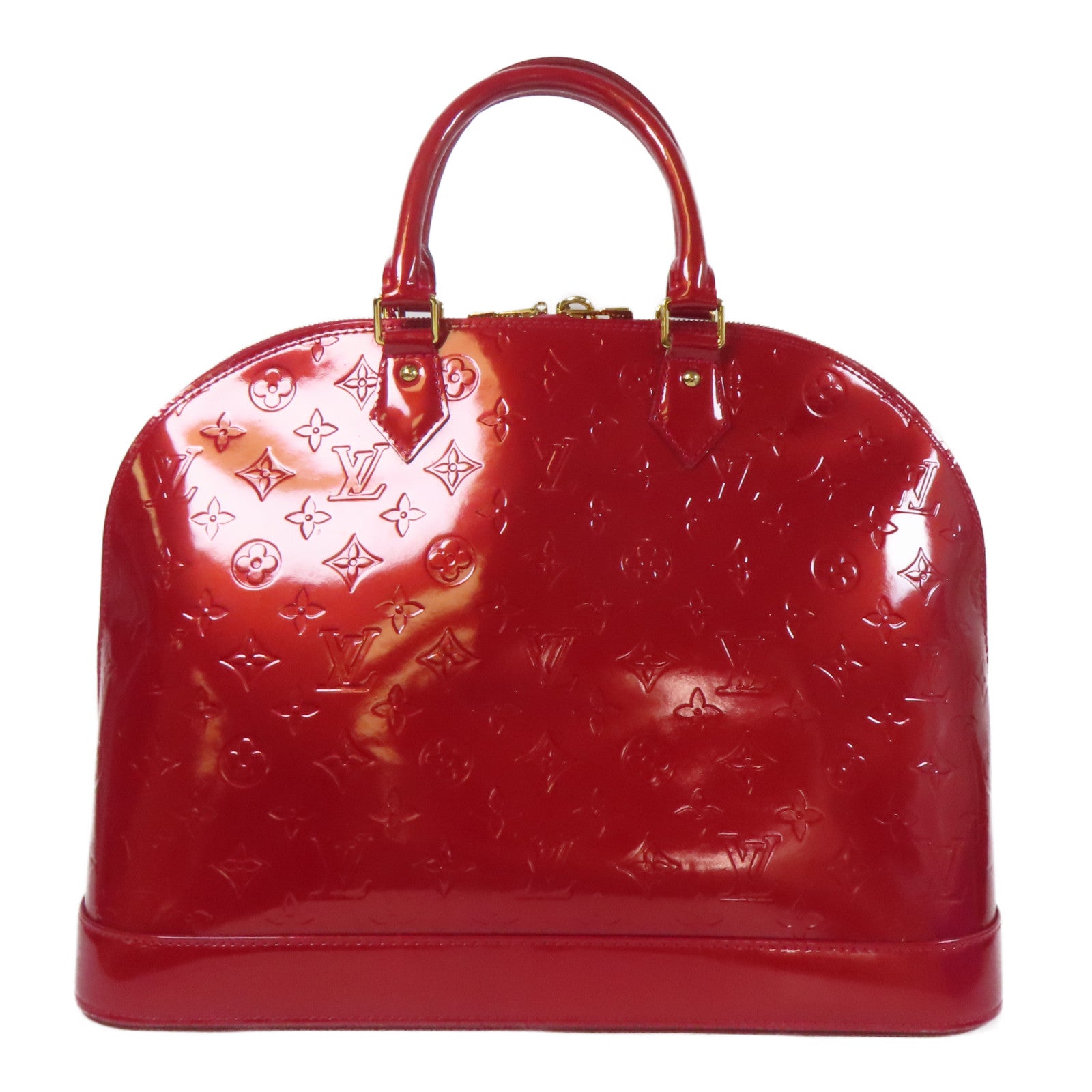 LOUIS VUITTON 【激減優惠】Venis Alma GM金扣手挽袋紅色