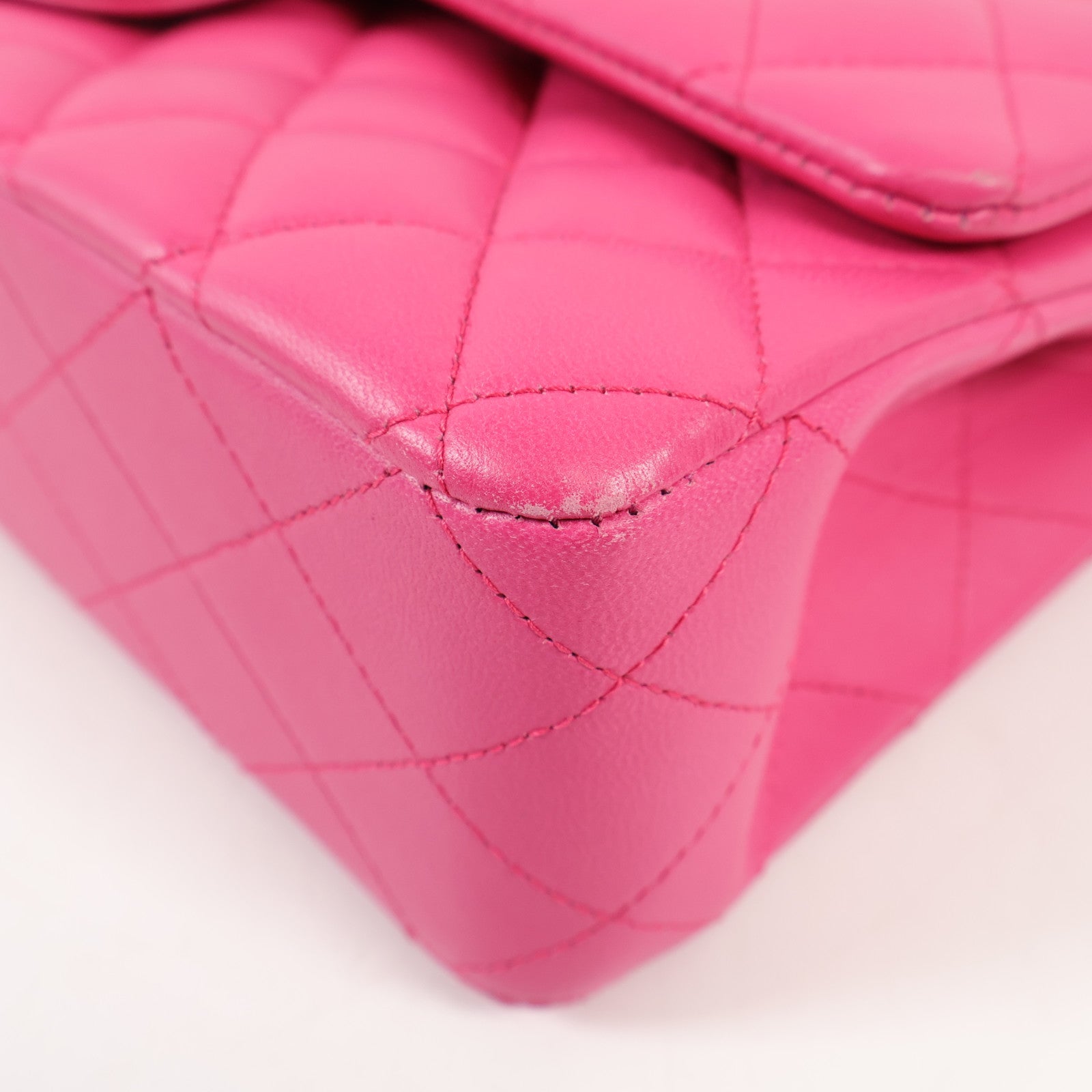 CHANEL 羊皮皮革Classic 25銀扣鏈帶肩背袋