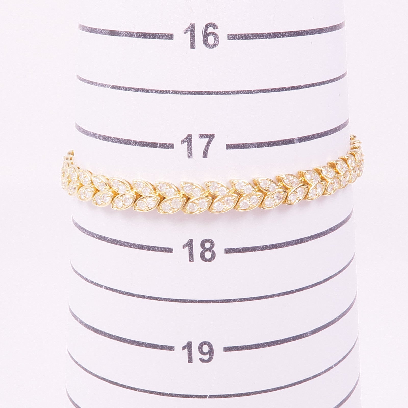 JEWELRY 【激減優惠】18K黃金/PT850鉑金Diamond Bracelet鑽石手鏈