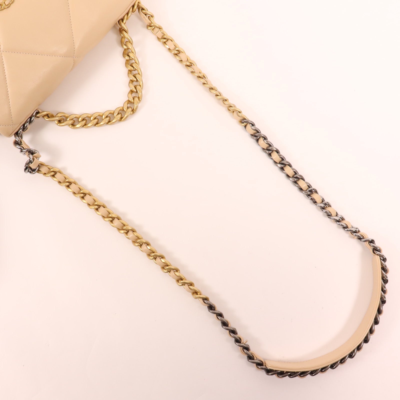 CHANEL 羊皮皮革Chanel 19 Small手挽肩背兩用袋