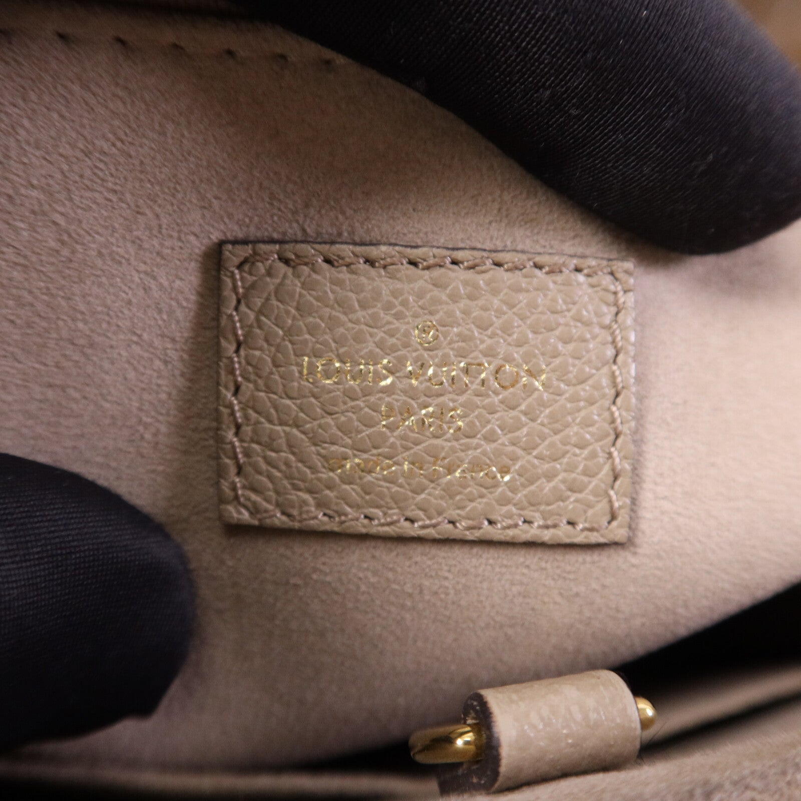 LOUIS VUITTON Monogram Empreinte On The Go PM金扣手挽肩背兩用袋