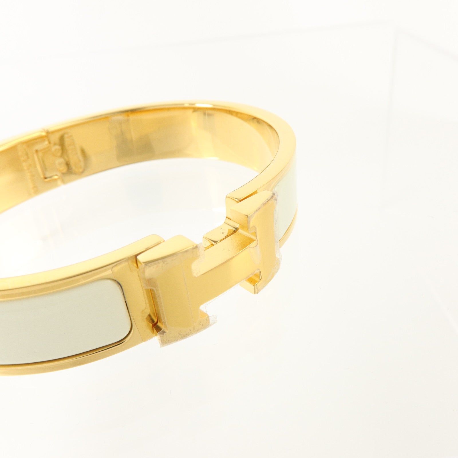 HERMES 金屬/琺瑯Clic H Bracelet金扣手鏈