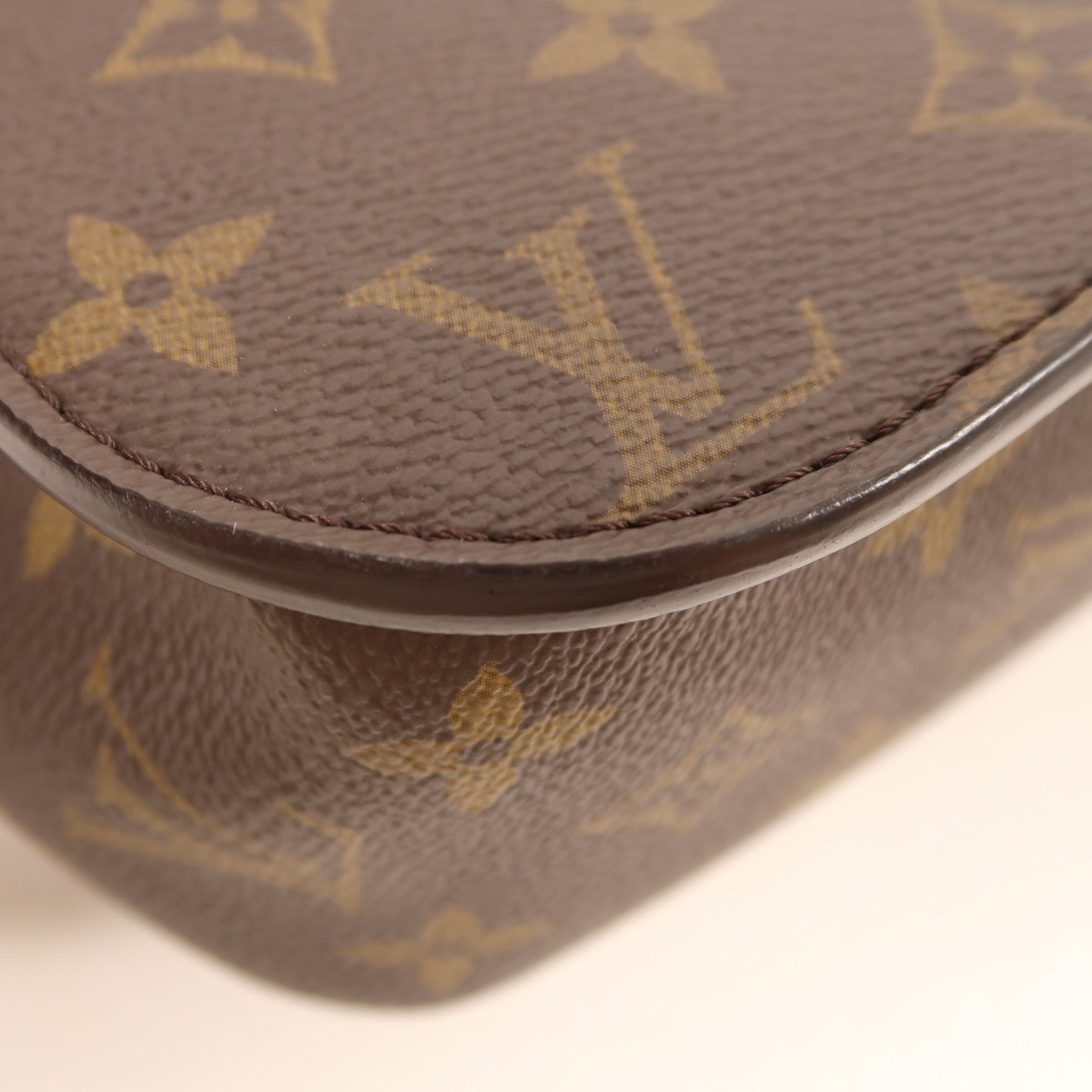 LOUIS VUITTON Monogram Passy金扣肩背袋棕色