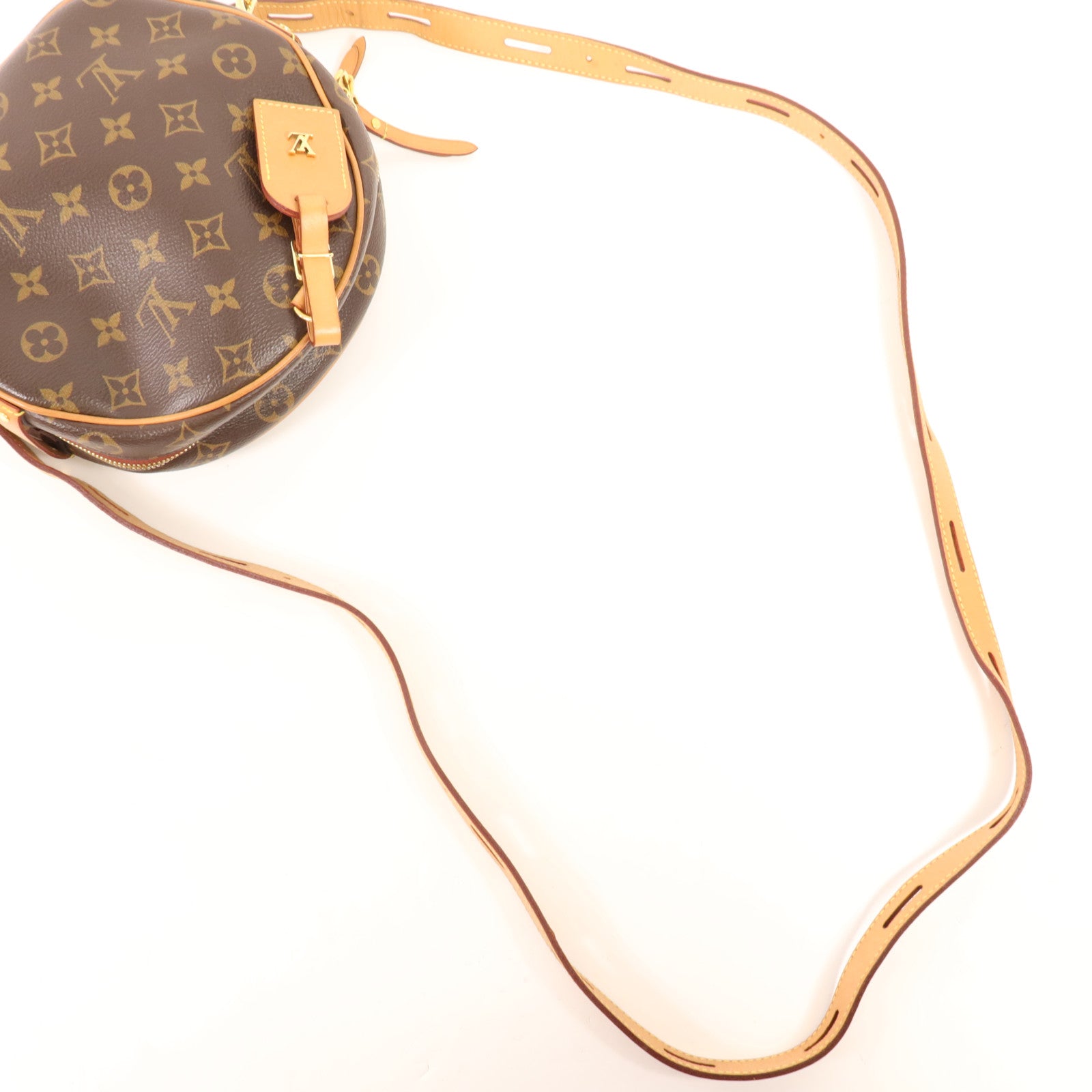 LOUIS VUITTON Monogram Boite Chapeau Souple MM金扣肩背袋