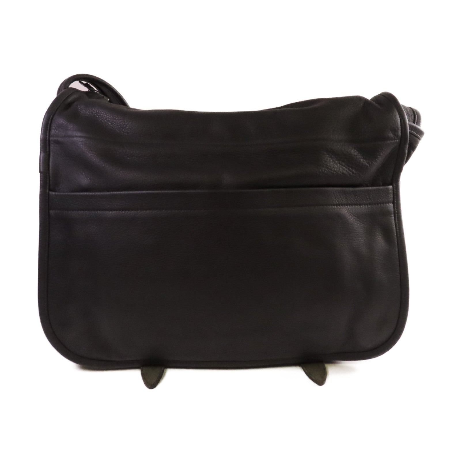 CHROME HEARTS 牛皮皮革Shoulder Bag銀扣肩背袋黑色