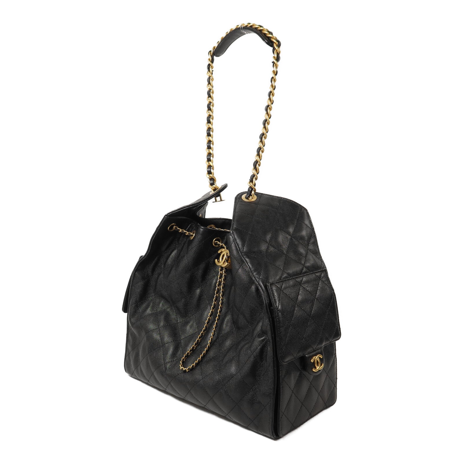 CHANEL 牛皮皮革25 Medium Hand Bag鏈帶手挽袋