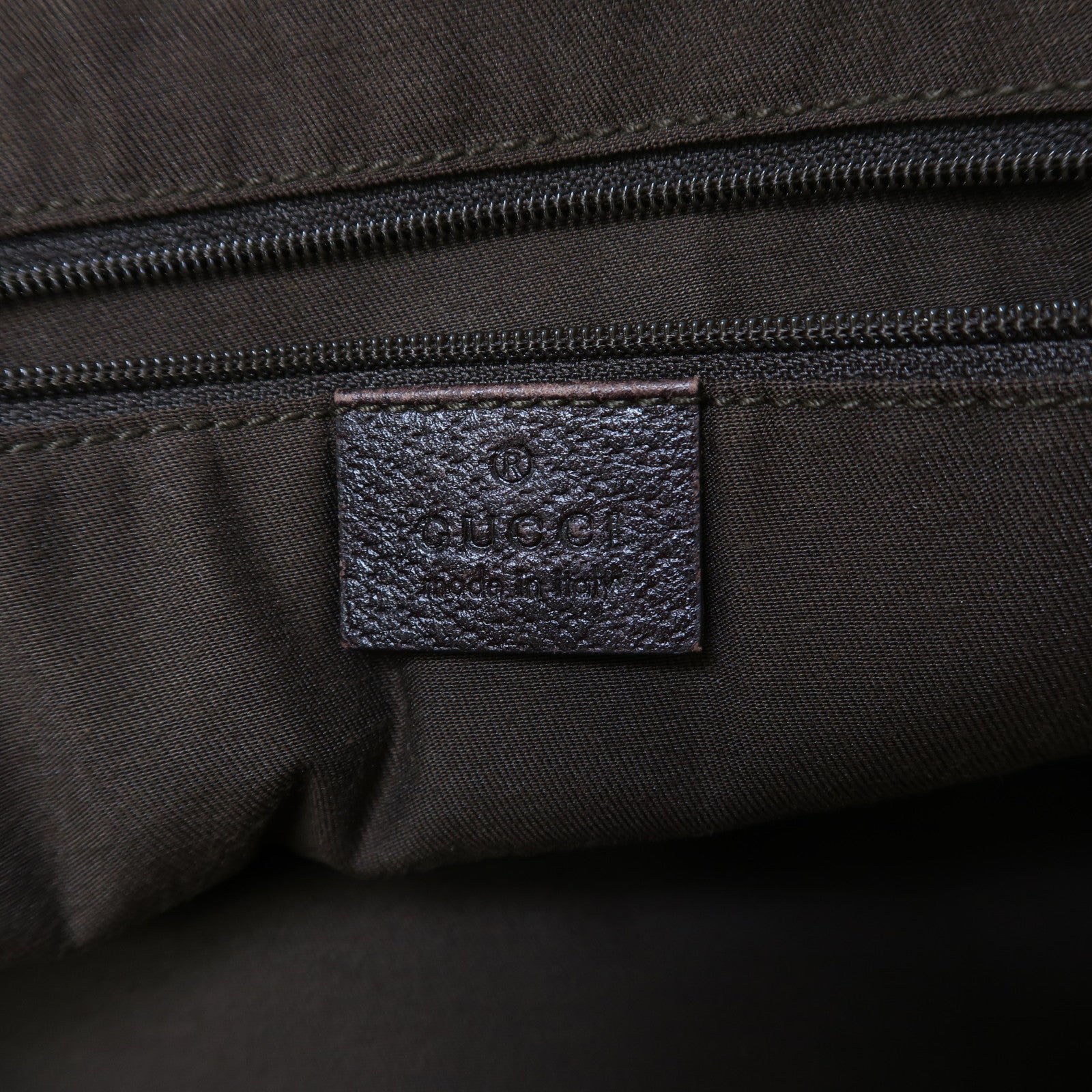 GUCCI 帆布Tote Bag金扣肩背袋啡色