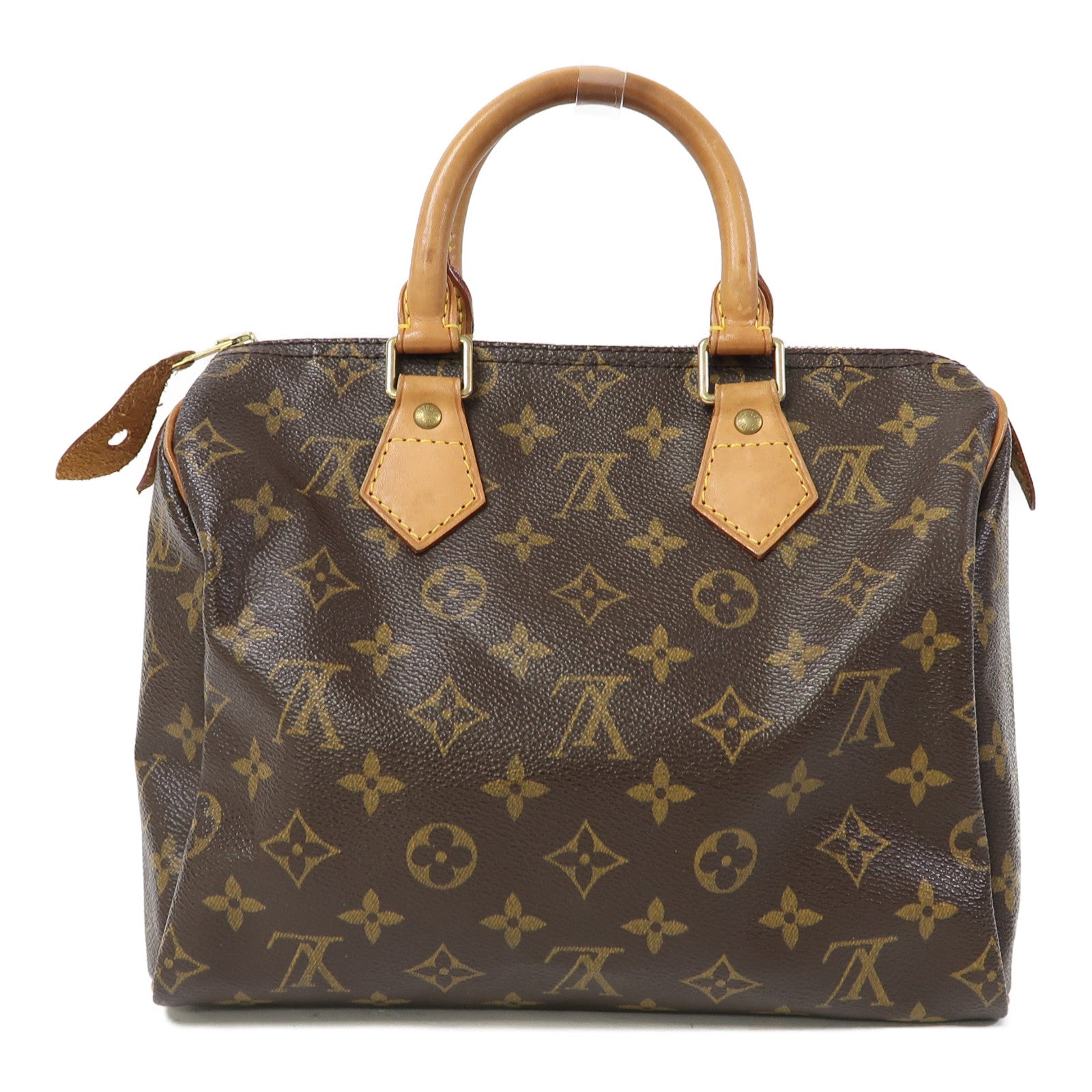 LOUIS VUITTON Monogram Speedy 25金扣手挽袋啡色