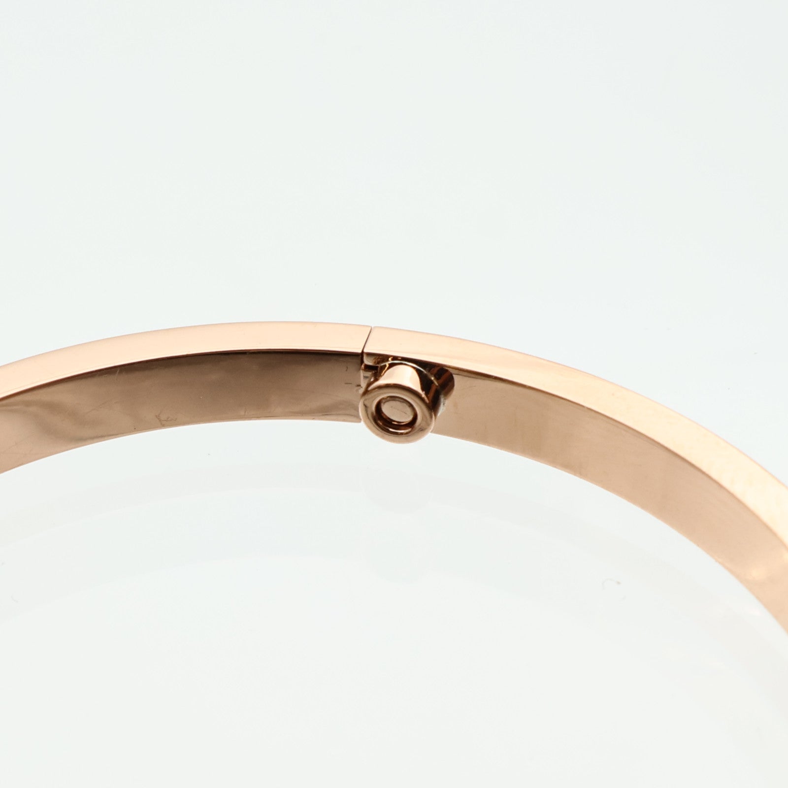 CARTIER 18K玫瑰金Love Bangle SM Paved鑽石手鐲Cartier#16