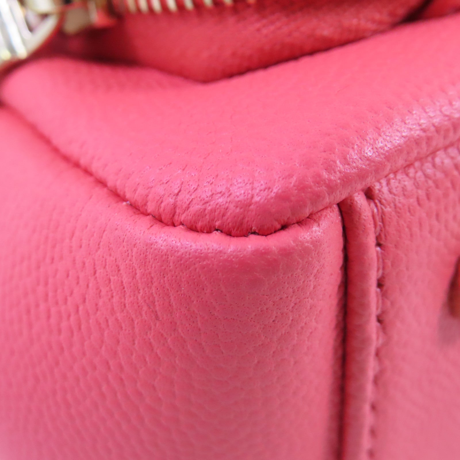 CHANEL 菱格Caviar皮革Affinity 2Way Chain Shoulder Bag金扣鏈帶手挽肩背兩用袋粉紅色
