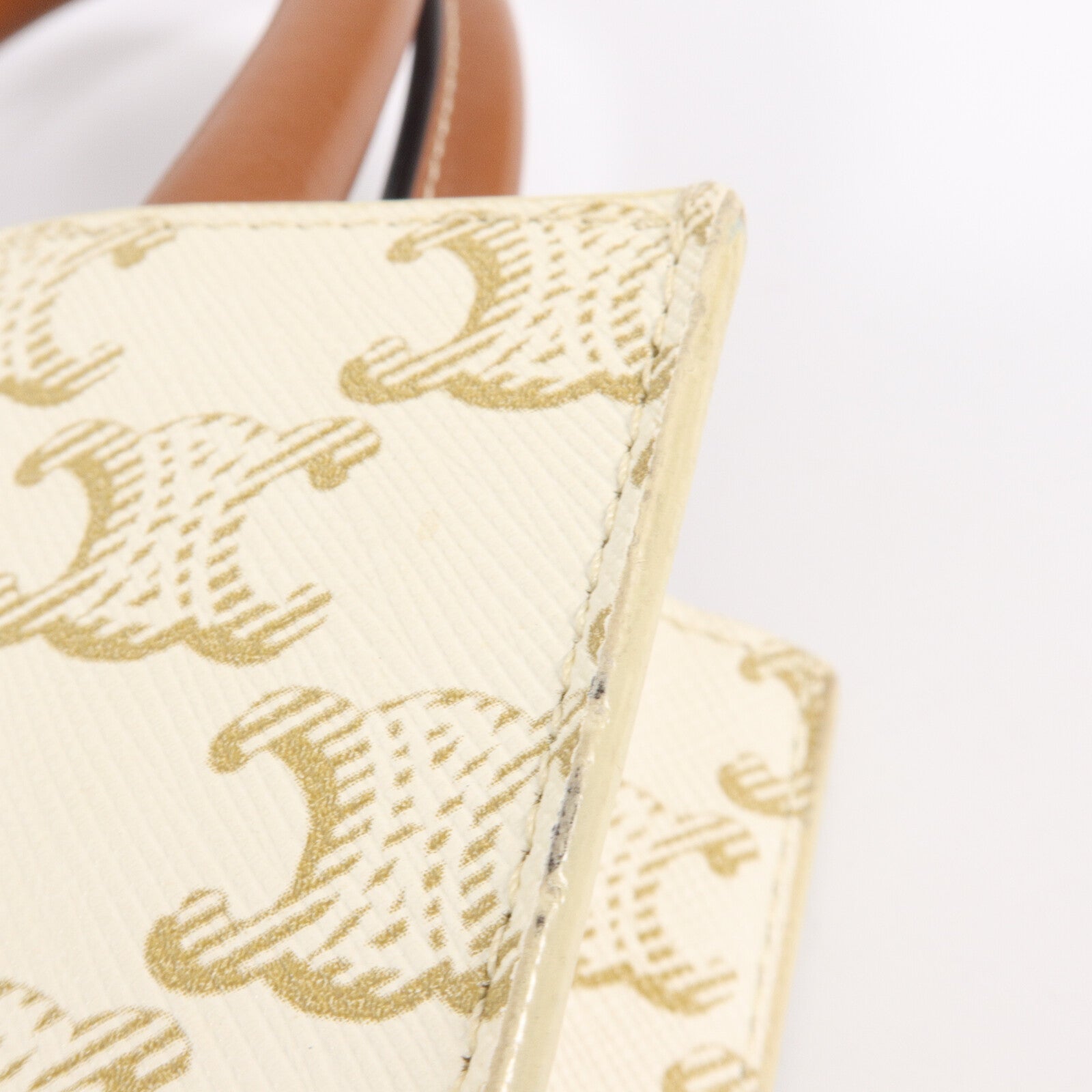 CELINE 塗層帆布Mini Vertical Cabas手挽肩背兩用袋