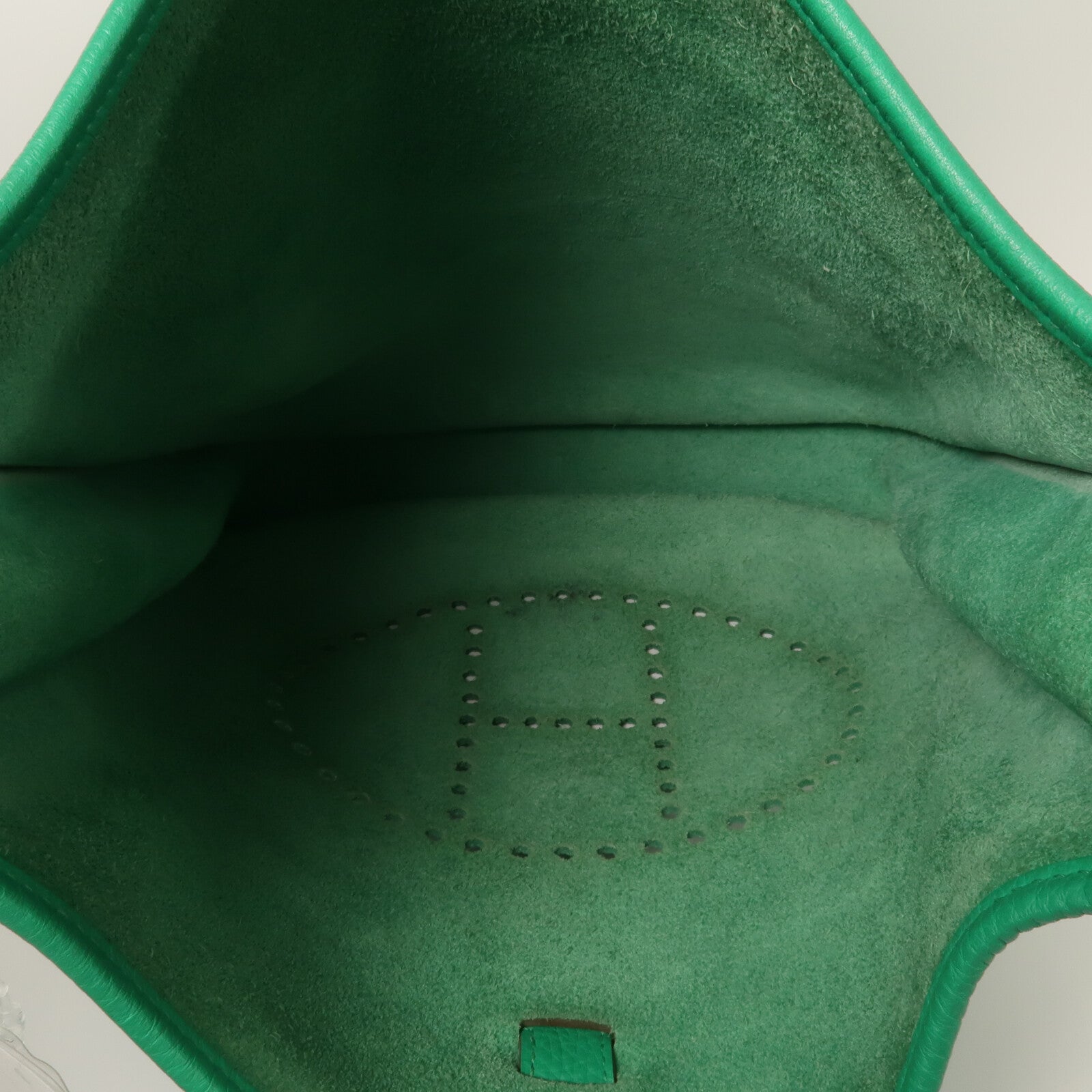 HERMES Togo皮革Evelyne GM肩背袋Bamboo