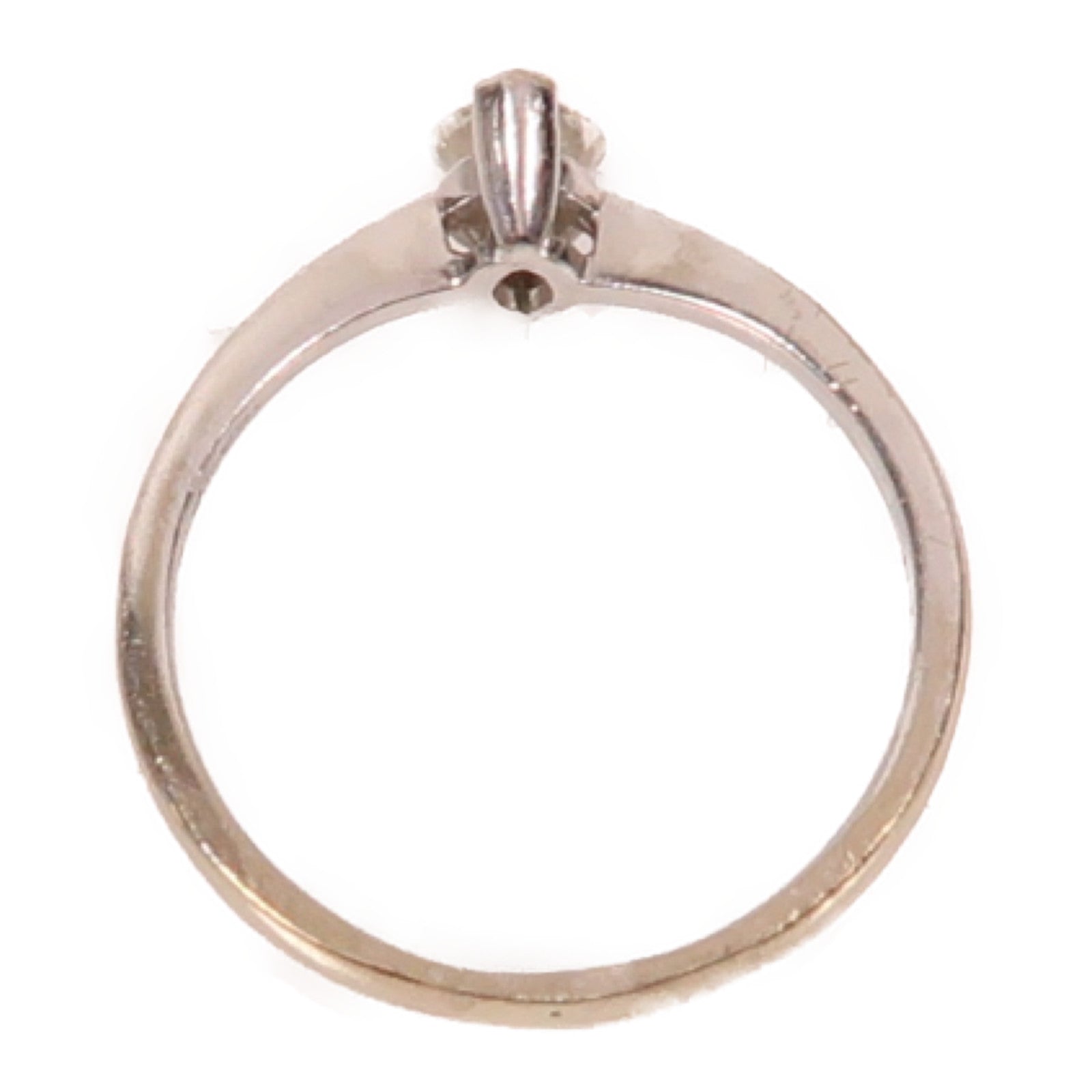 JEWELRY 18K白金Diamond1.9g 0.30ct鑽石戒指US#4