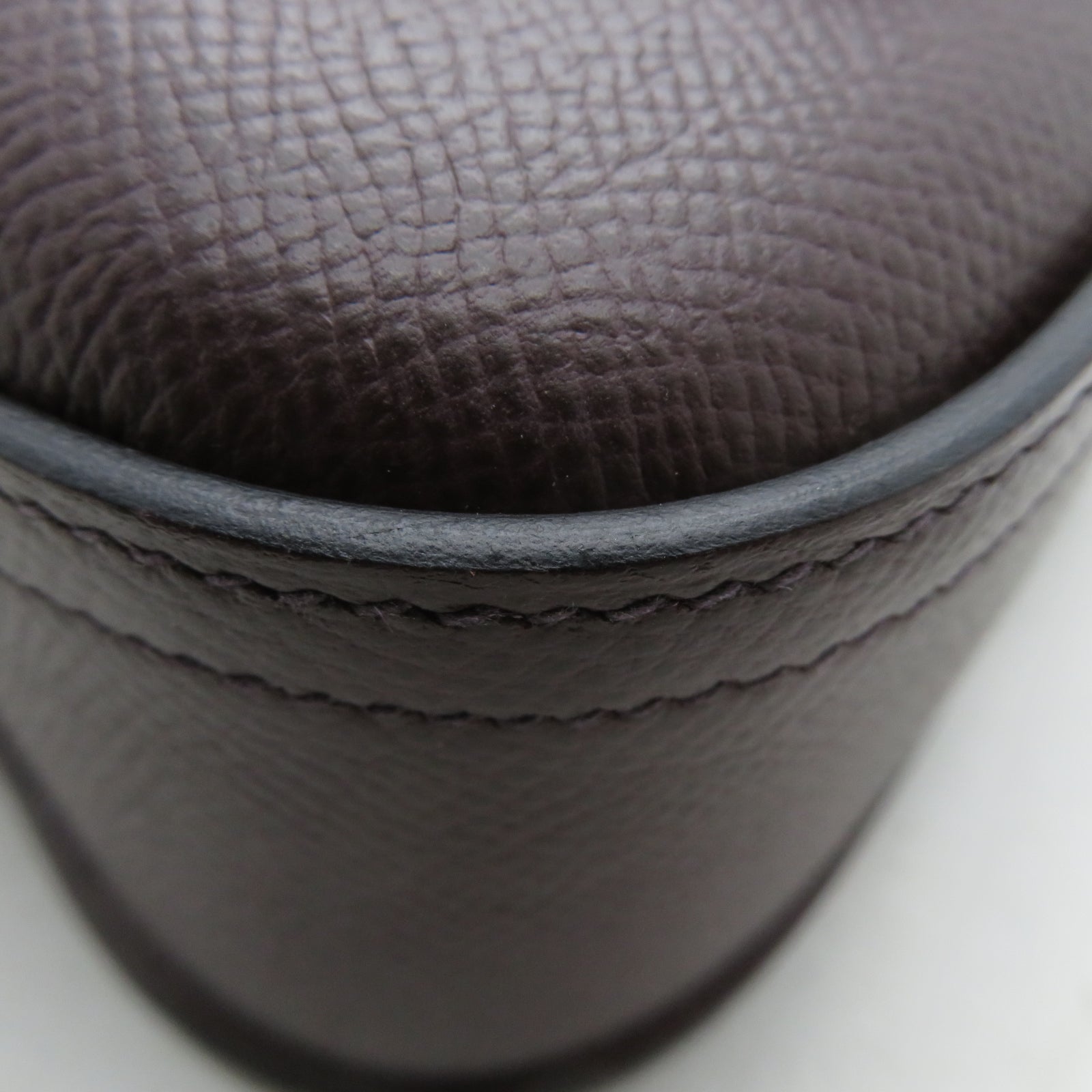 HERMES 【激減優惠】Epsom皮革Della Cavaller銀扣肩背袋啡色