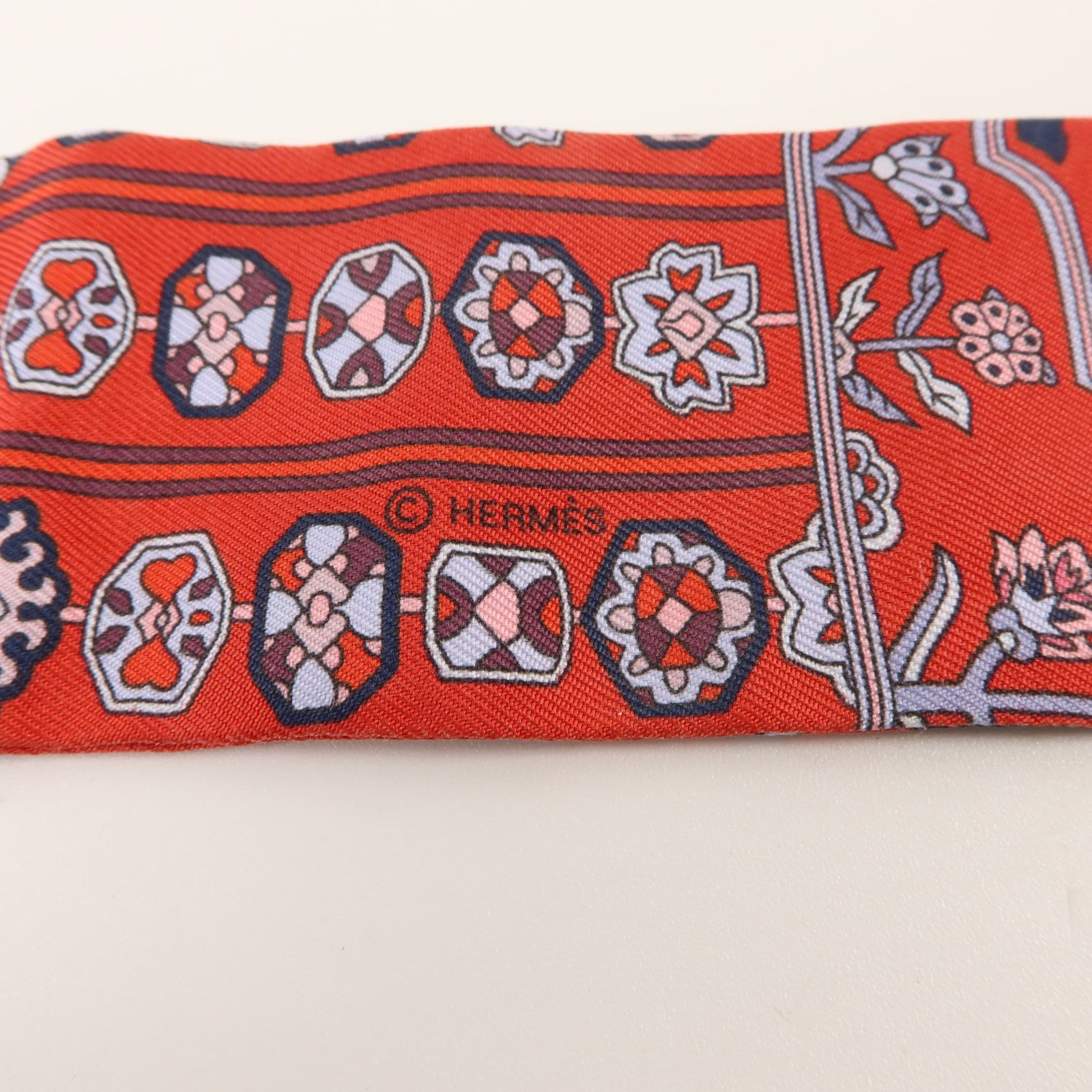 HERMES 絲質Twilly絲巾