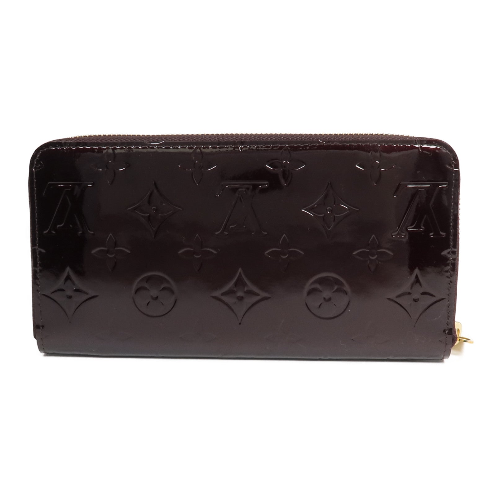 LOUIS VUITTON Monogram Vernis Zippy Long Wallet長錢包Amarante