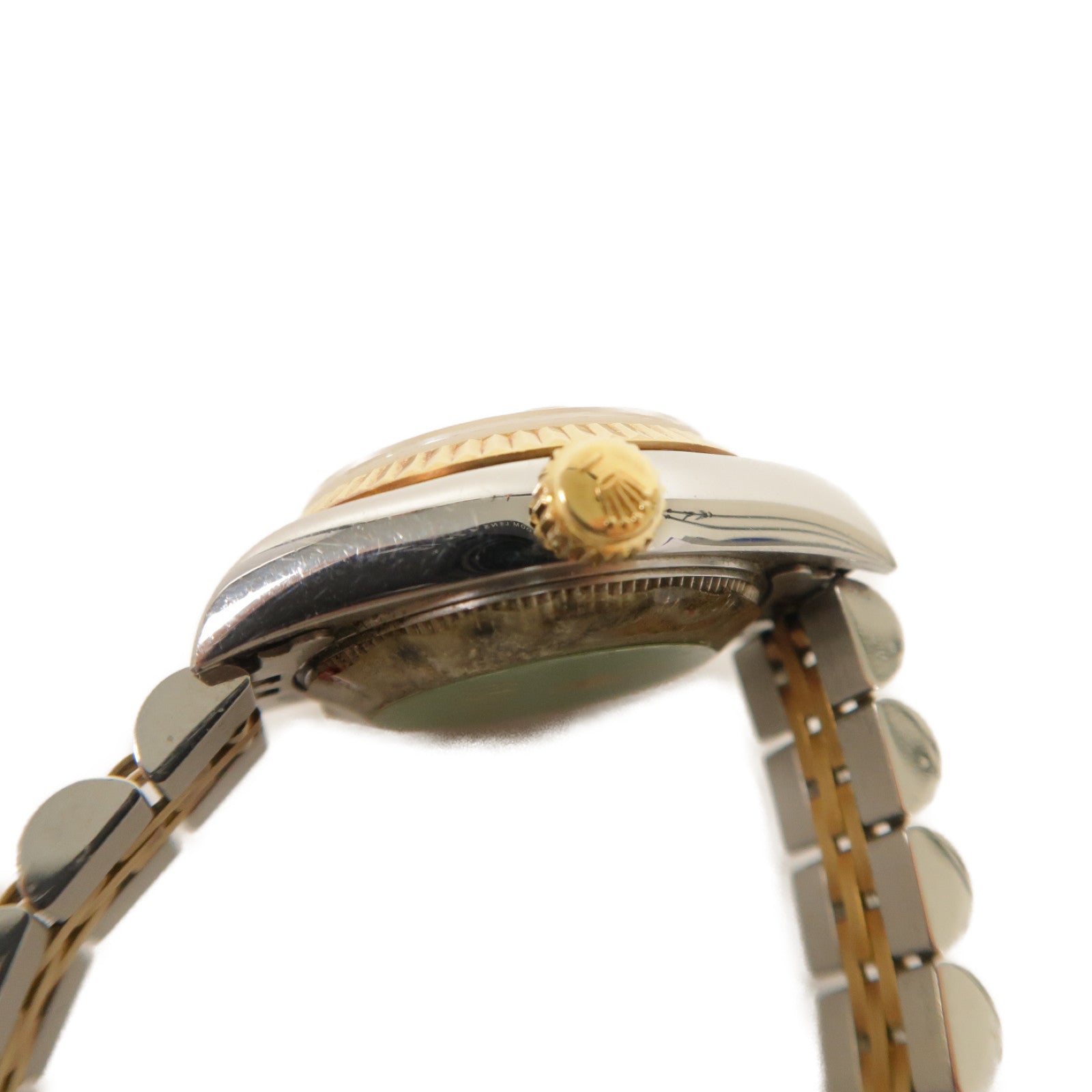 ROLEX Lady Datejust 18K黃金/不鏽鋼手錶自動機芯金色