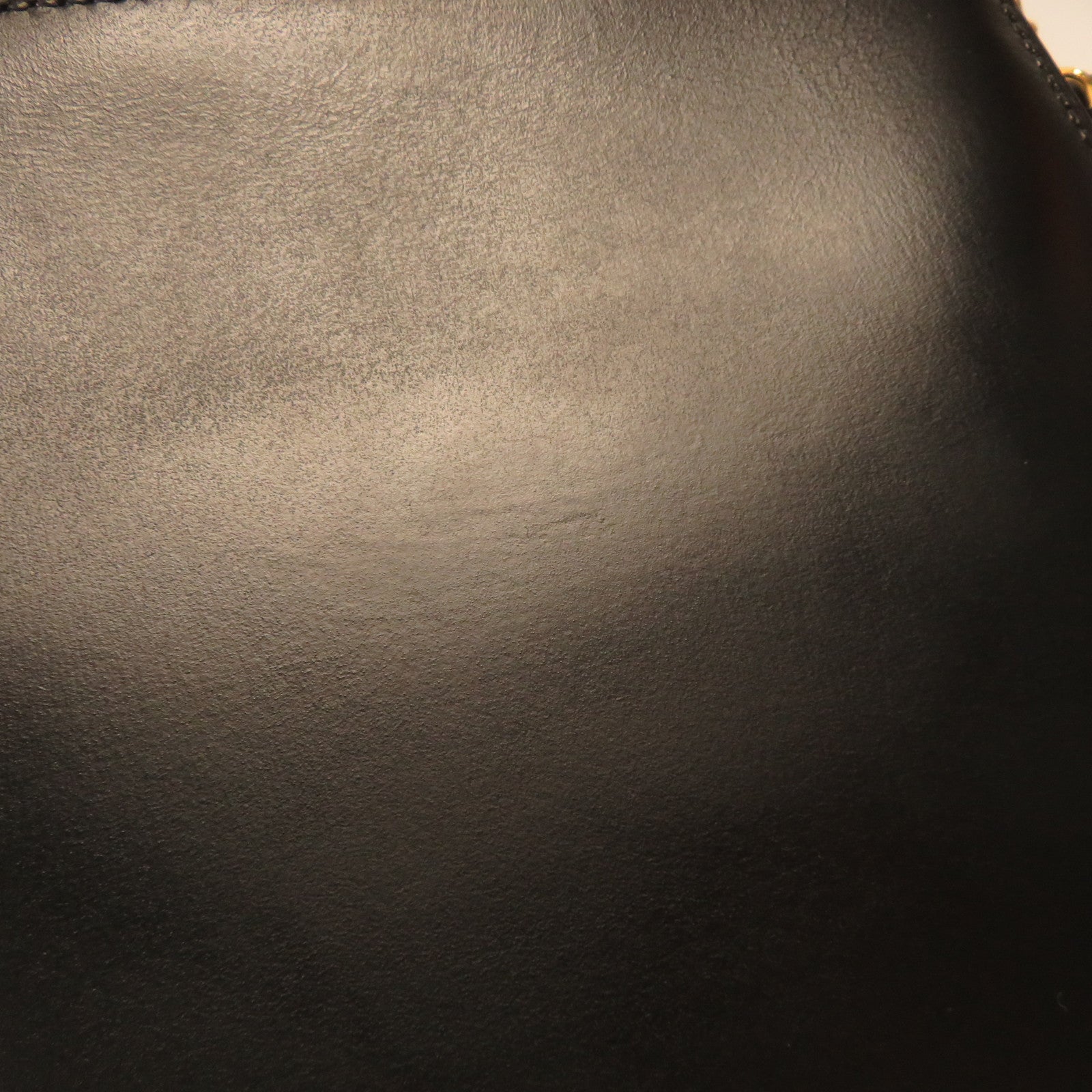 HERMES Box Calf皮革Shoulder Bag金扣肩背袋黑色