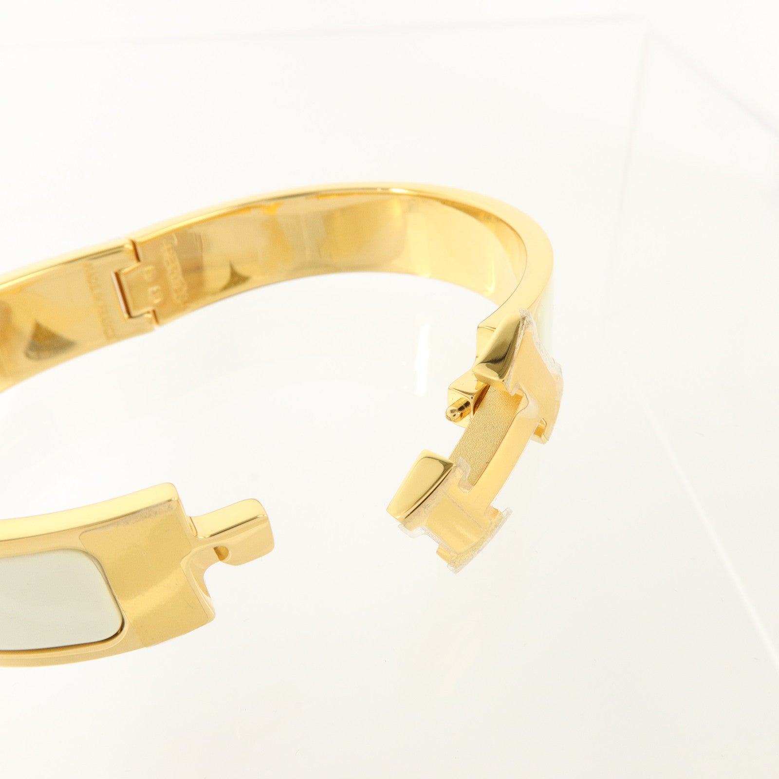 HERMES 金屬/琺瑯Clic H Bracelet金扣手鏈