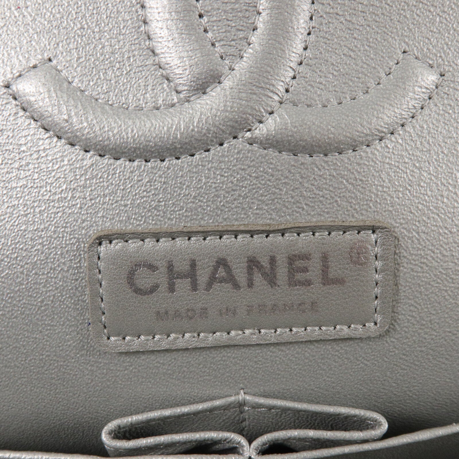 CHANEL Tweed/牛皮皮革Classic Flap Tweed鏈帶肩背袋