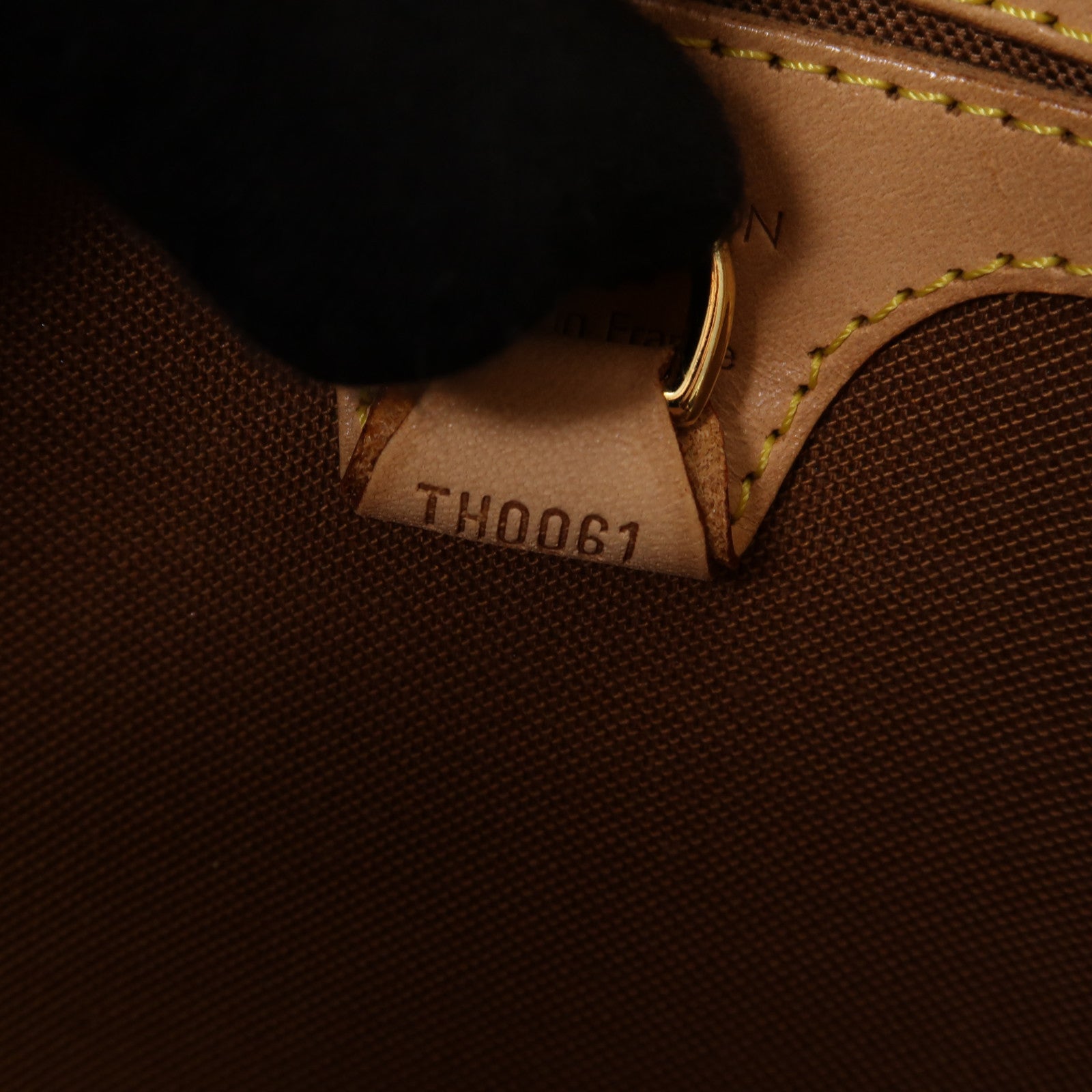 LOUIS VUITTON Monogram Ellipse MM金扣手挽袋棕色